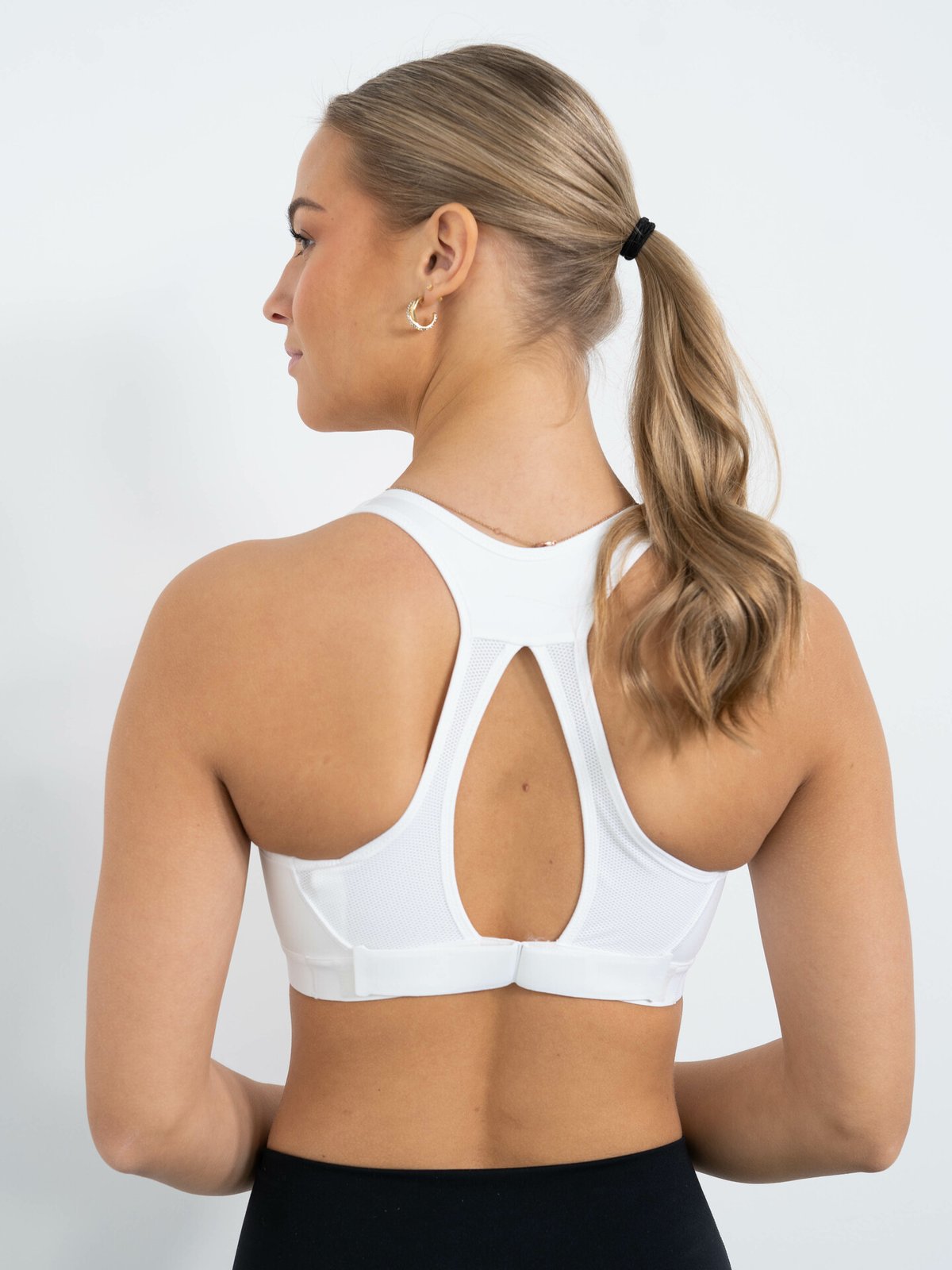 Nike Swoosh HS Bra Non-Pad Hvit/Hvit/Hvit/Svart