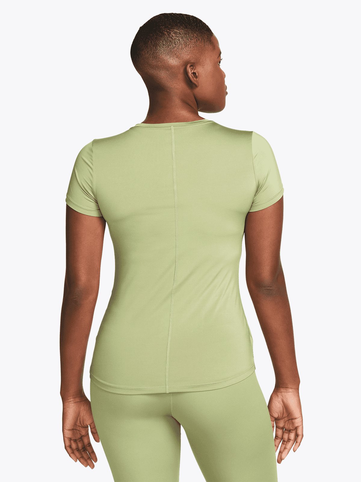 Nike One Short Sleeve Slim Top Alligator/White