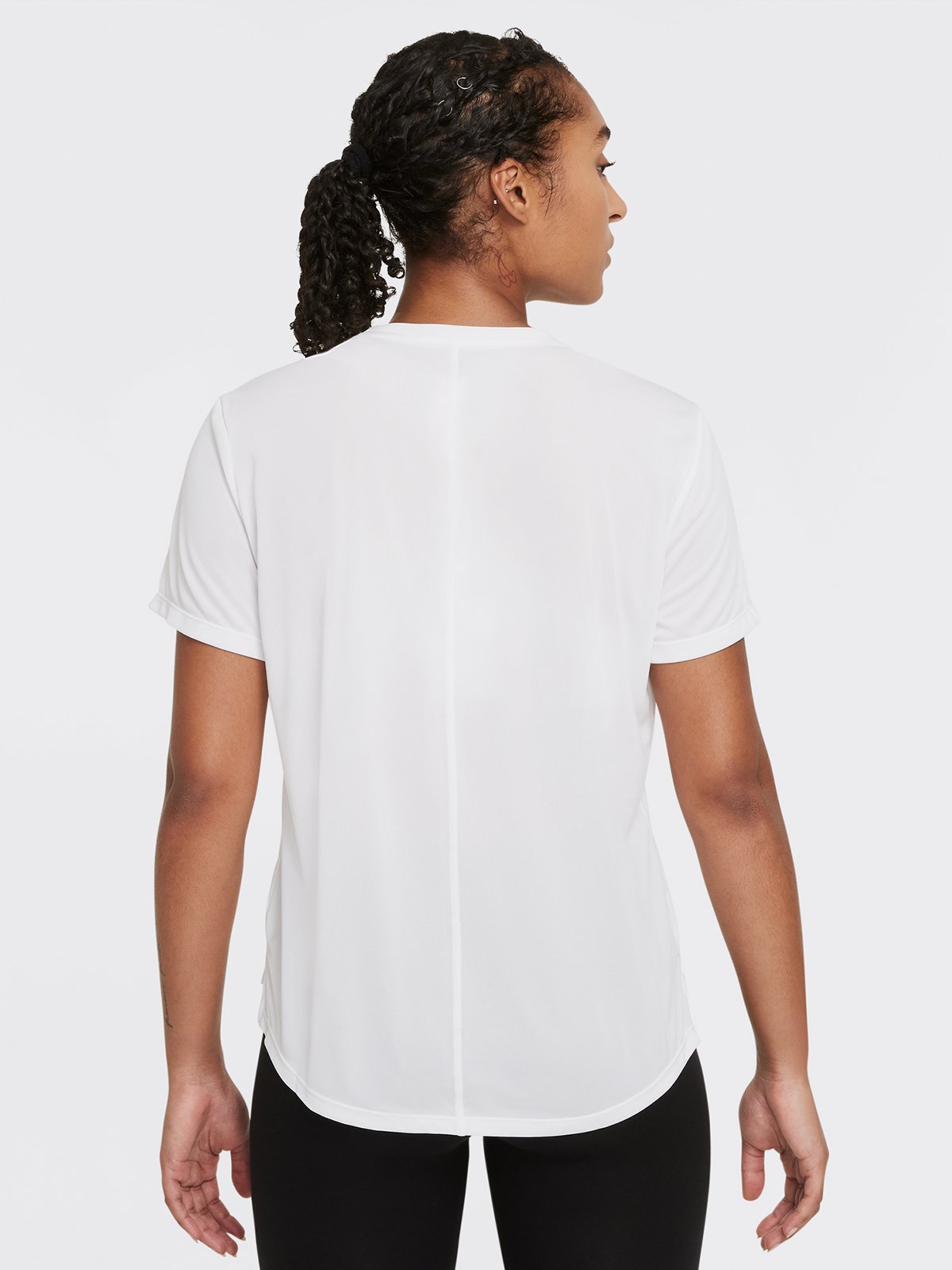 Nike One Short Sleeve Standard Top White