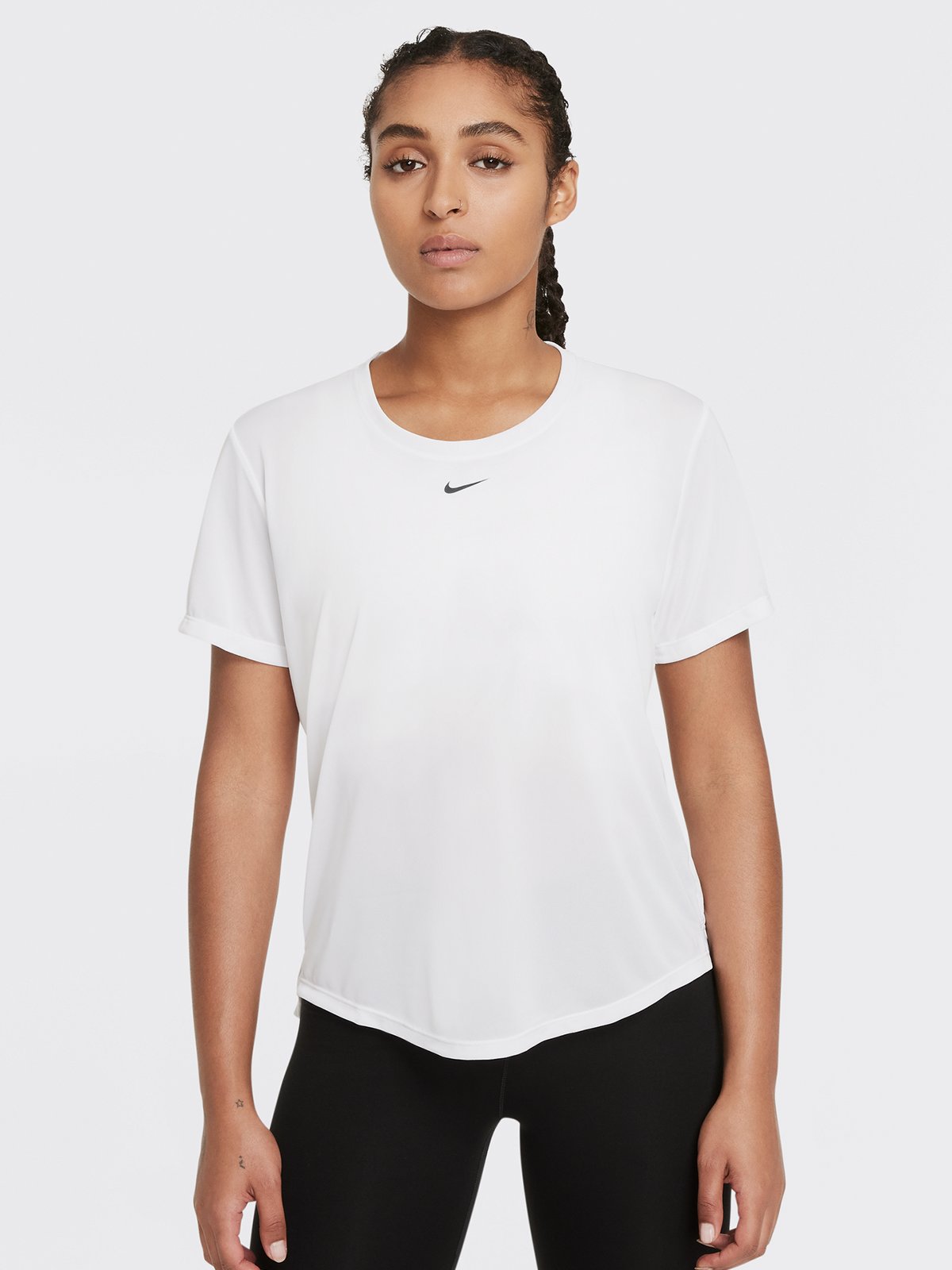 Nike One Short Sleeve Standard Top White