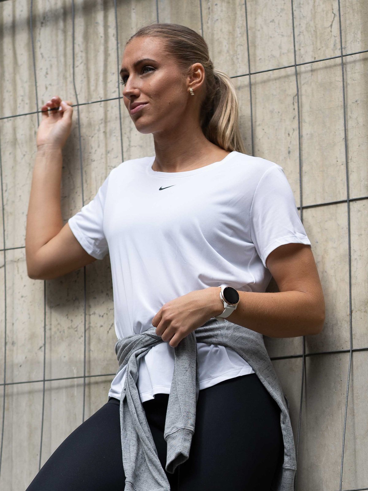 Nike One Short Sleeve Standard Top White