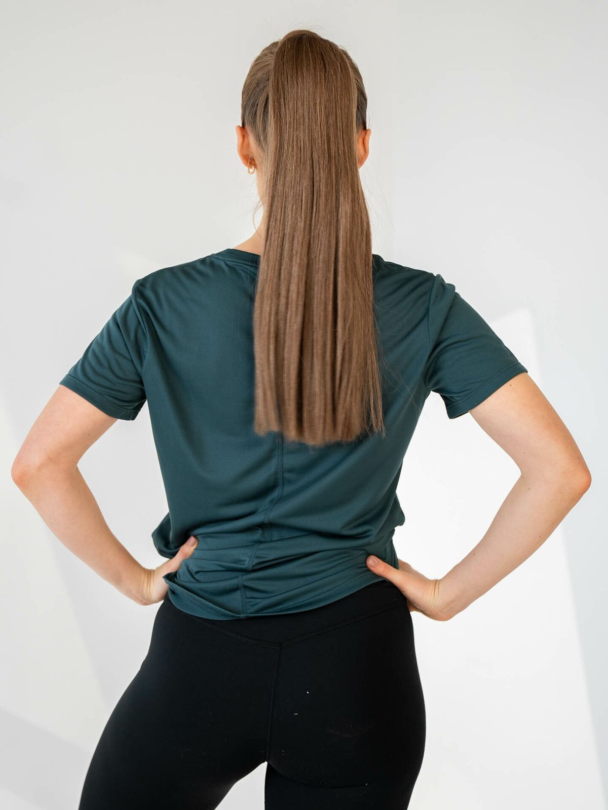 Nike One Short Sleeve Standard Top Deep Jungle / White