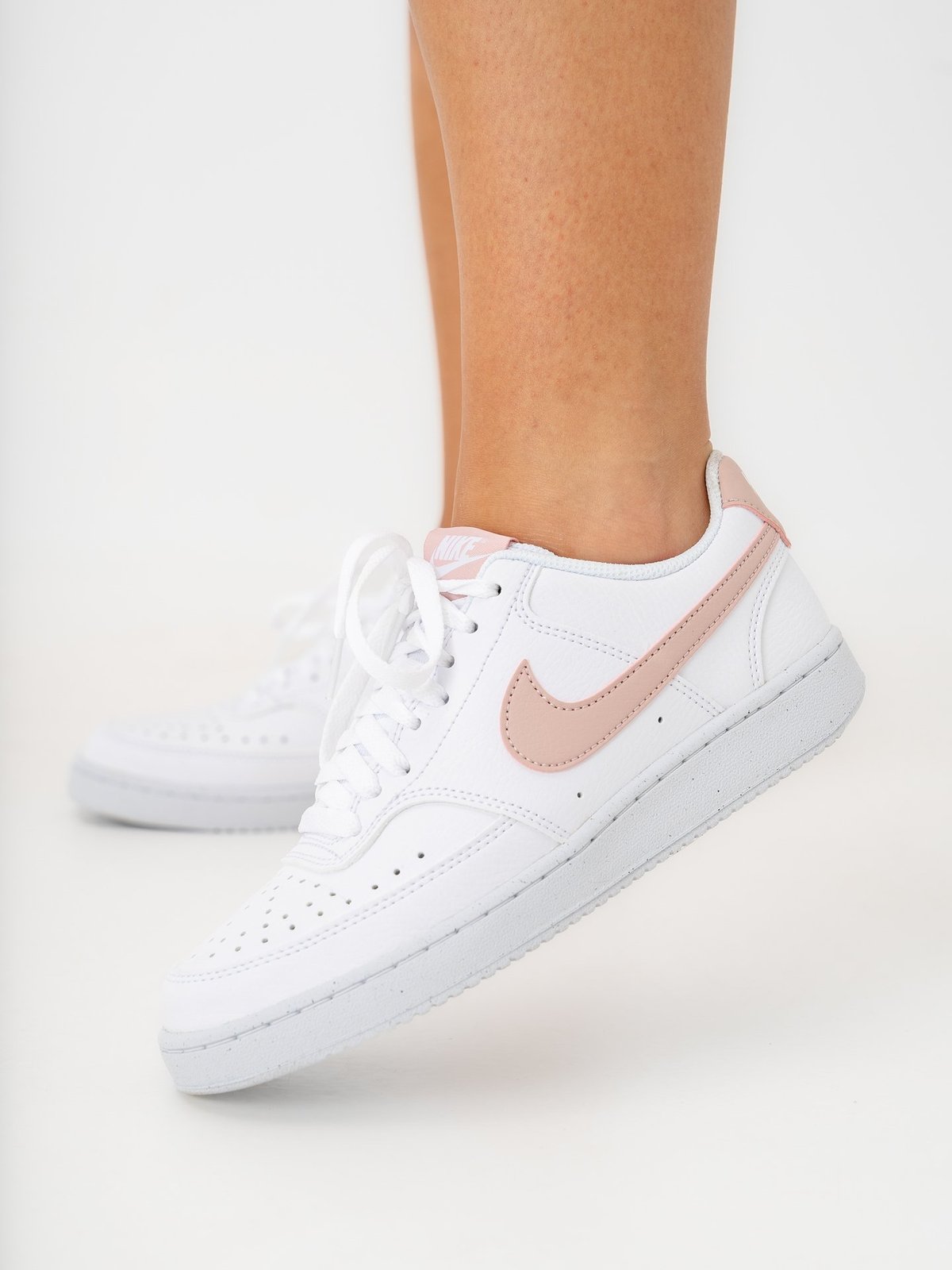 Nike Court Vision Low Next Nature Hvit/Pink Oxford