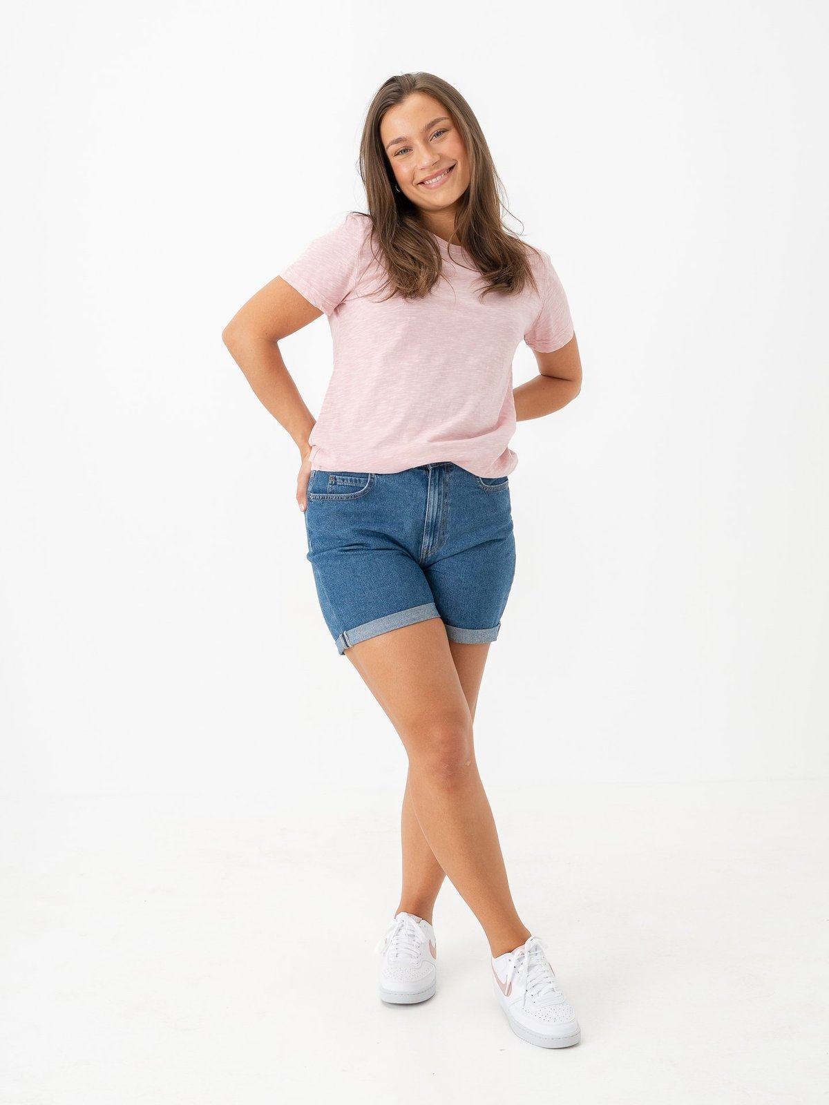 Nike Court Vision Low Next Nature Hvit/Pink Oxford