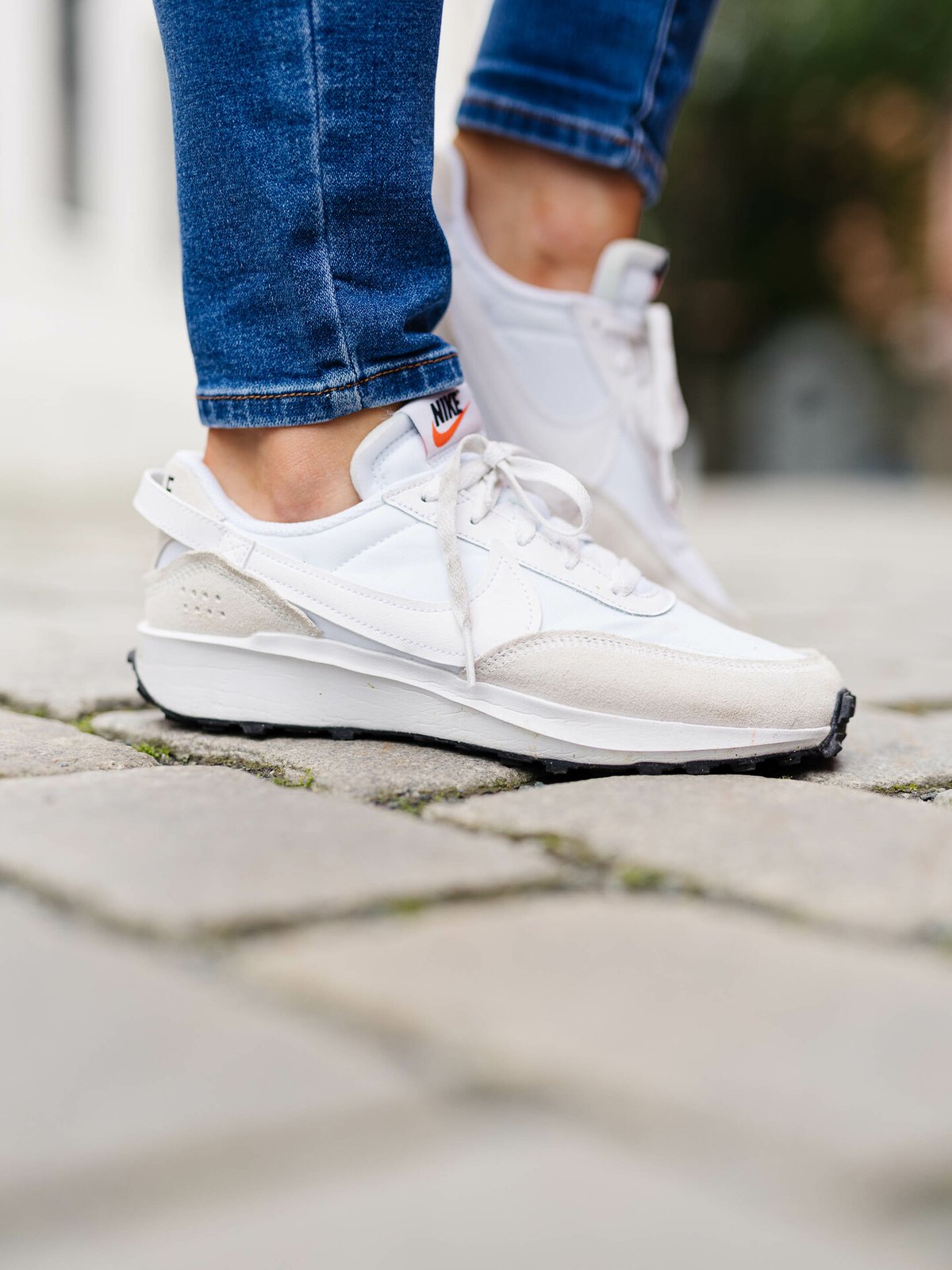 Nike Waffle Debut Hvit/Svart/Oransje/Hvit