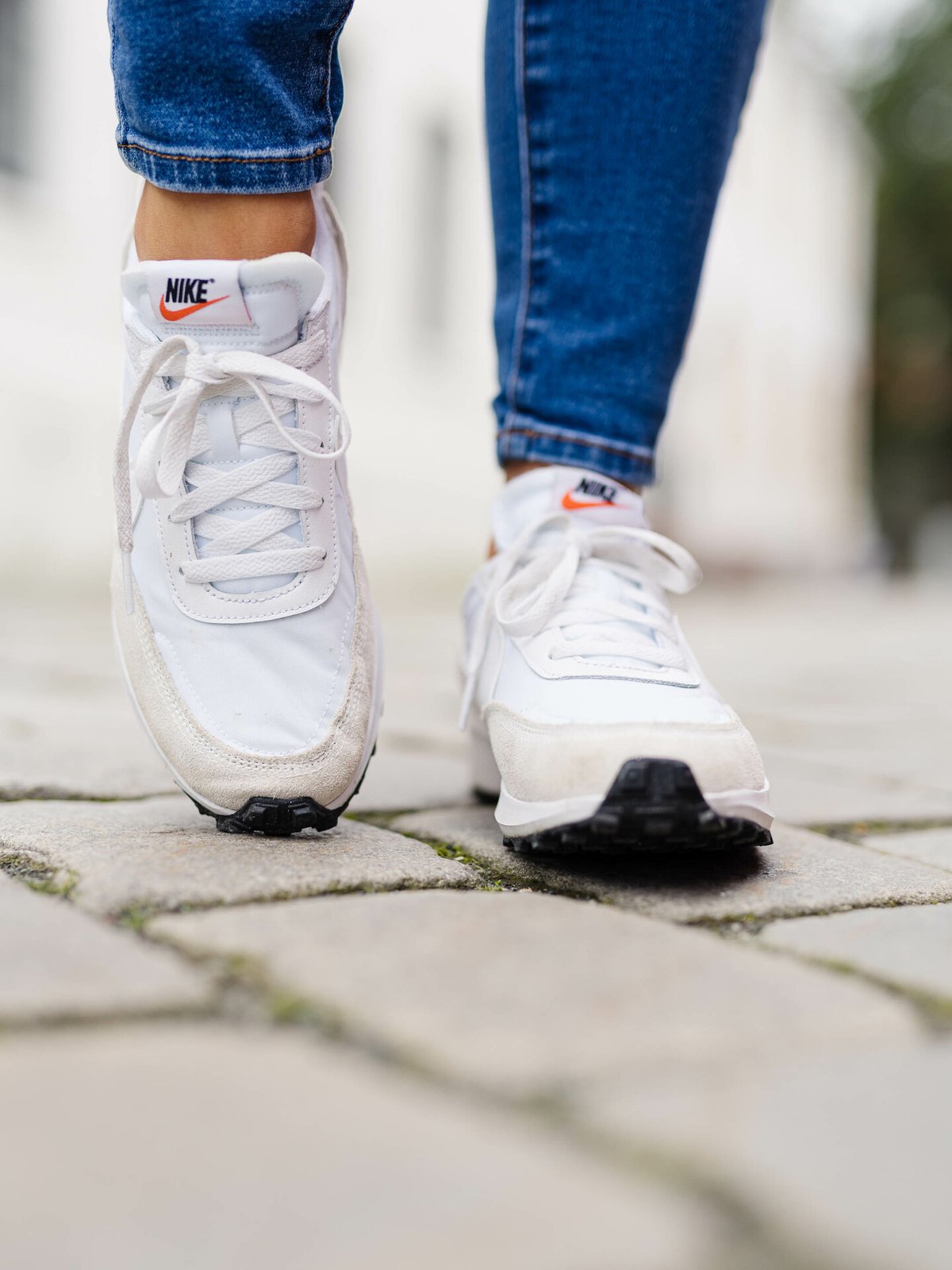 Nike Waffle Debut Hvit/Svart/Oransje/Hvit