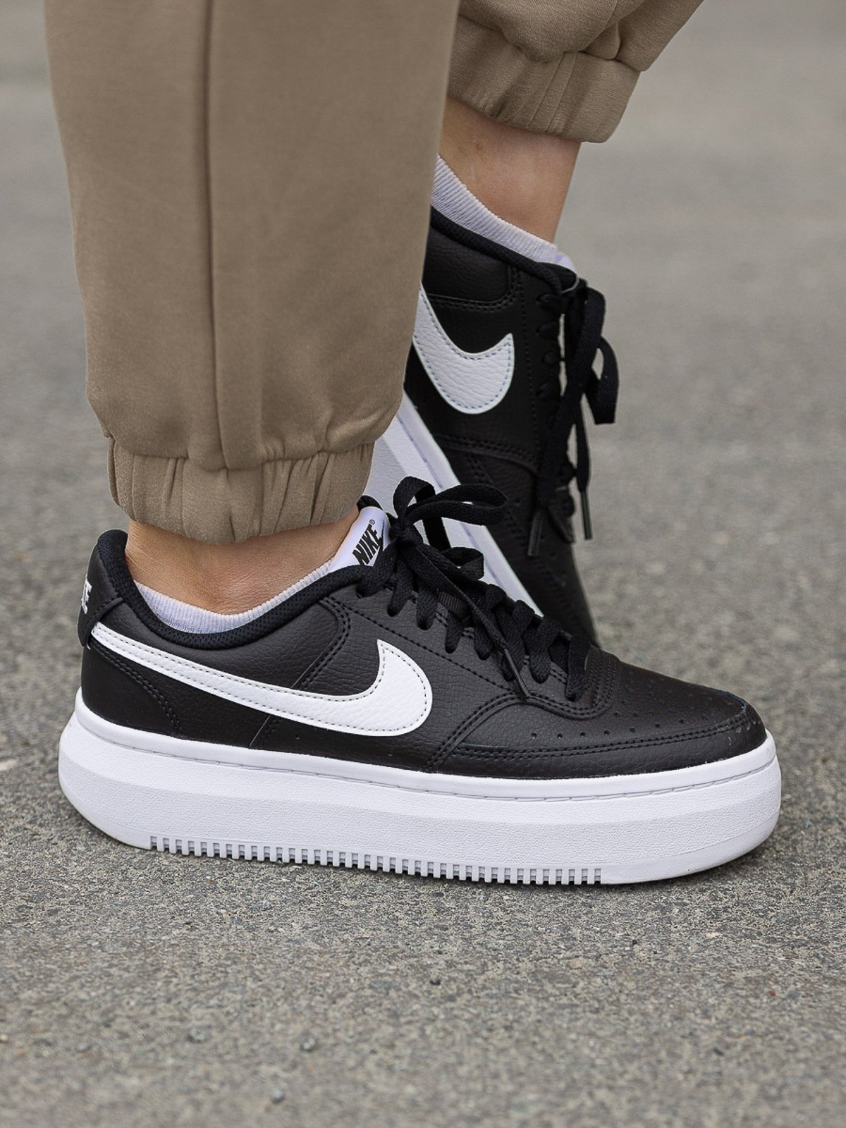 Nike Court Vision Alta Leather Black / White