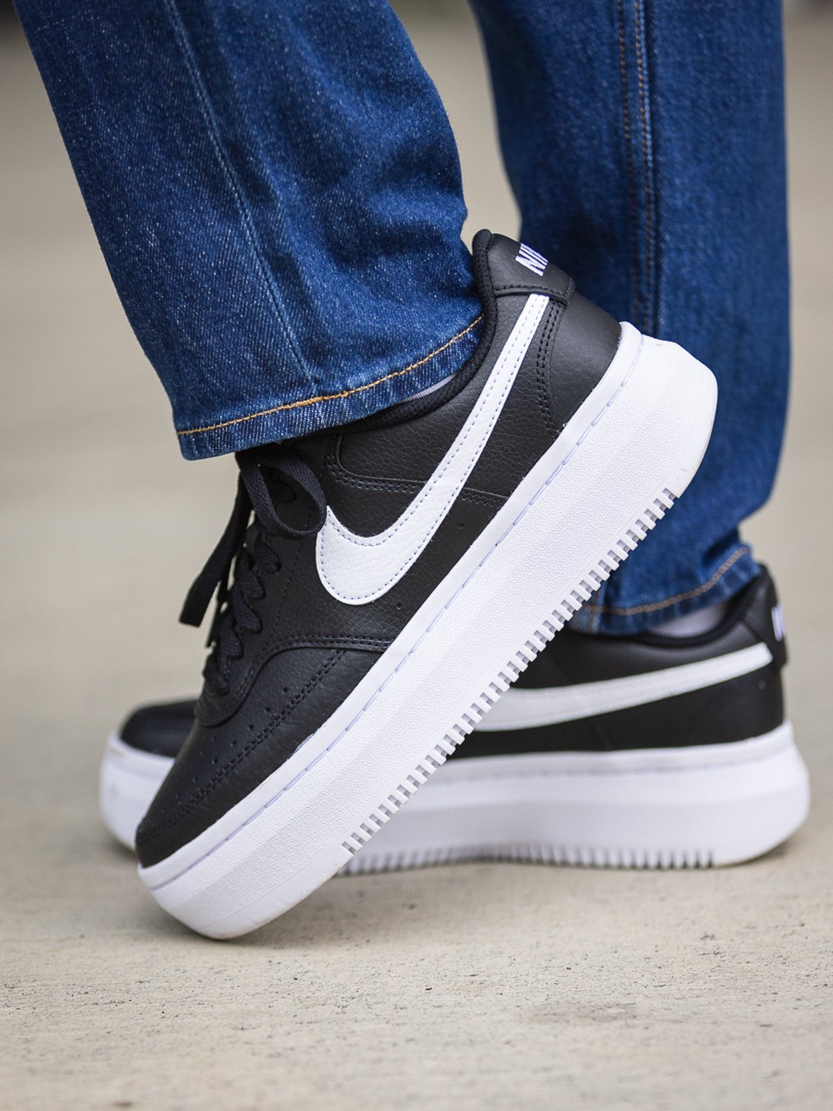 Nike Court Vision Alta Leather Black / White