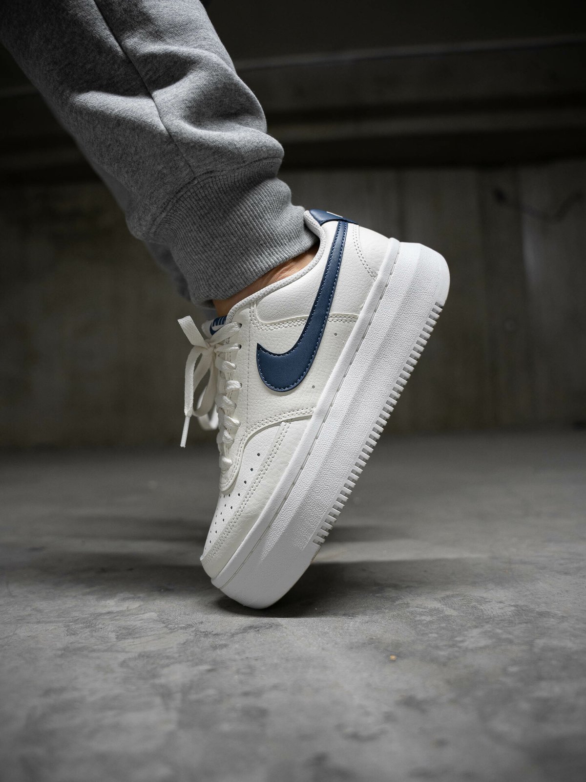 Nike Court Vision Alta Leather Sail / Diffused Blue