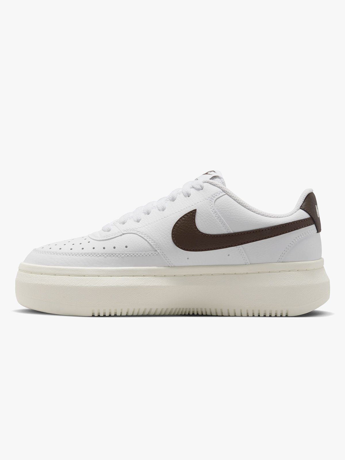 Nike Court Vision Alta Leather White/Barboque brown-snail