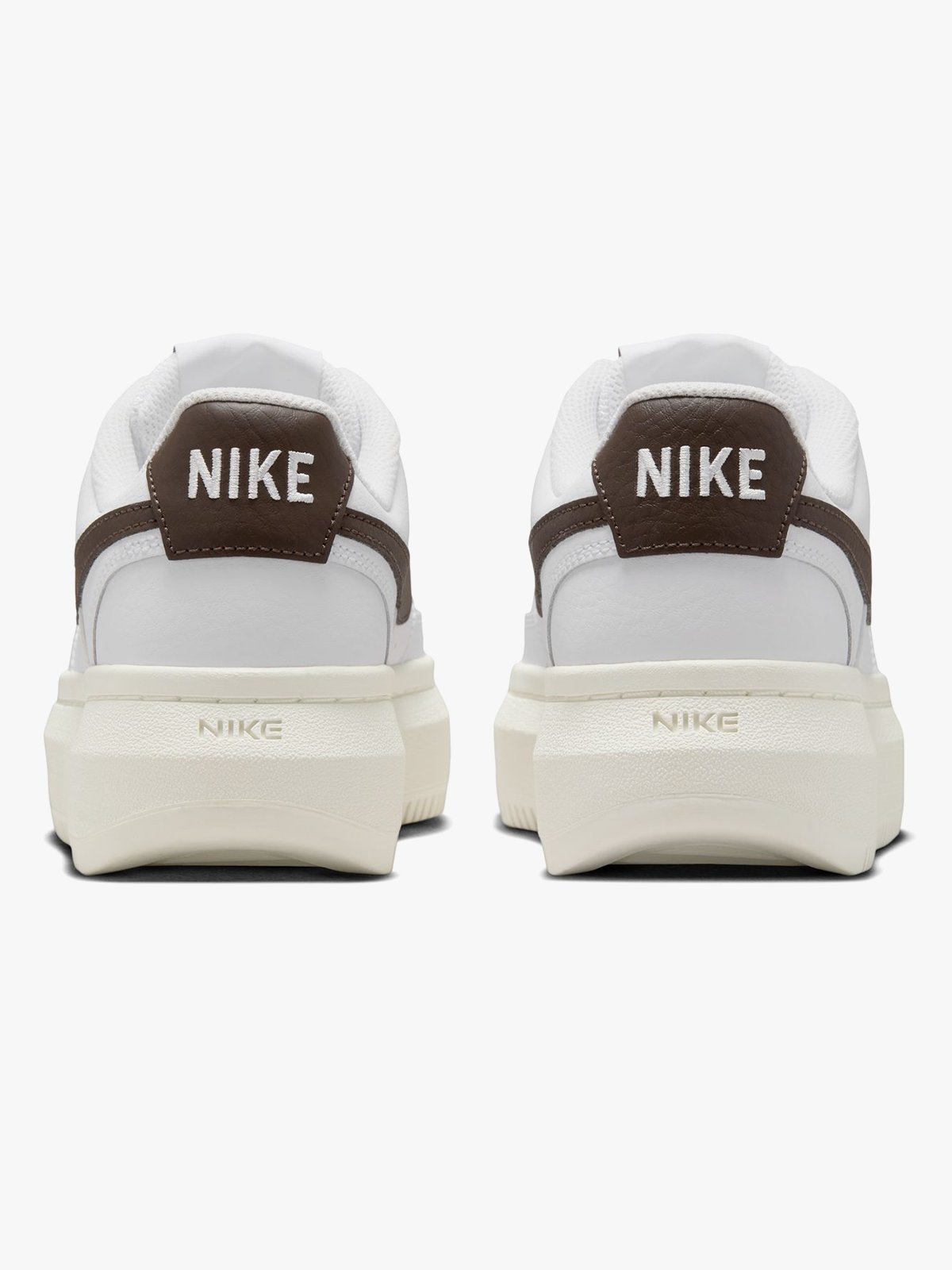 Nike Court Vision Alta Leather White/Barboque brown-snail