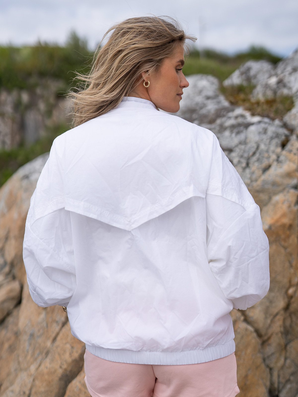 Nike Sportswear Windrunner Jacket Hvit/Hvit/Svart