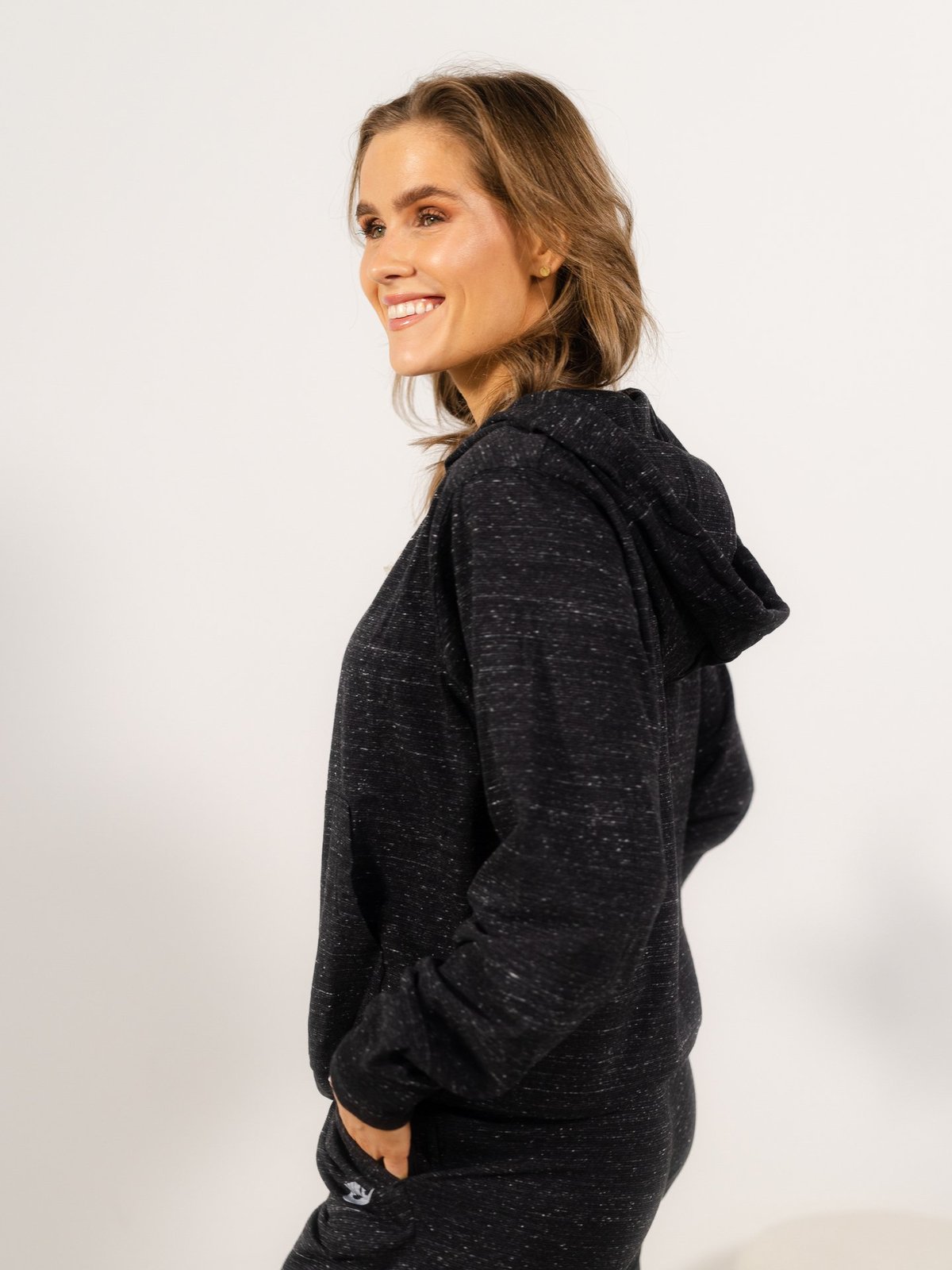 Nike Gym Vintage Full Zip Hoodie Svart/Hvit