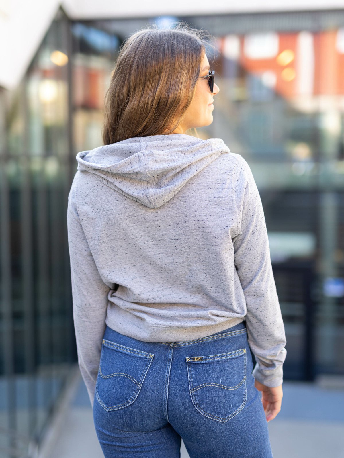 Nike Gym Vintage Po Hoodie Dark Grey Heather/White