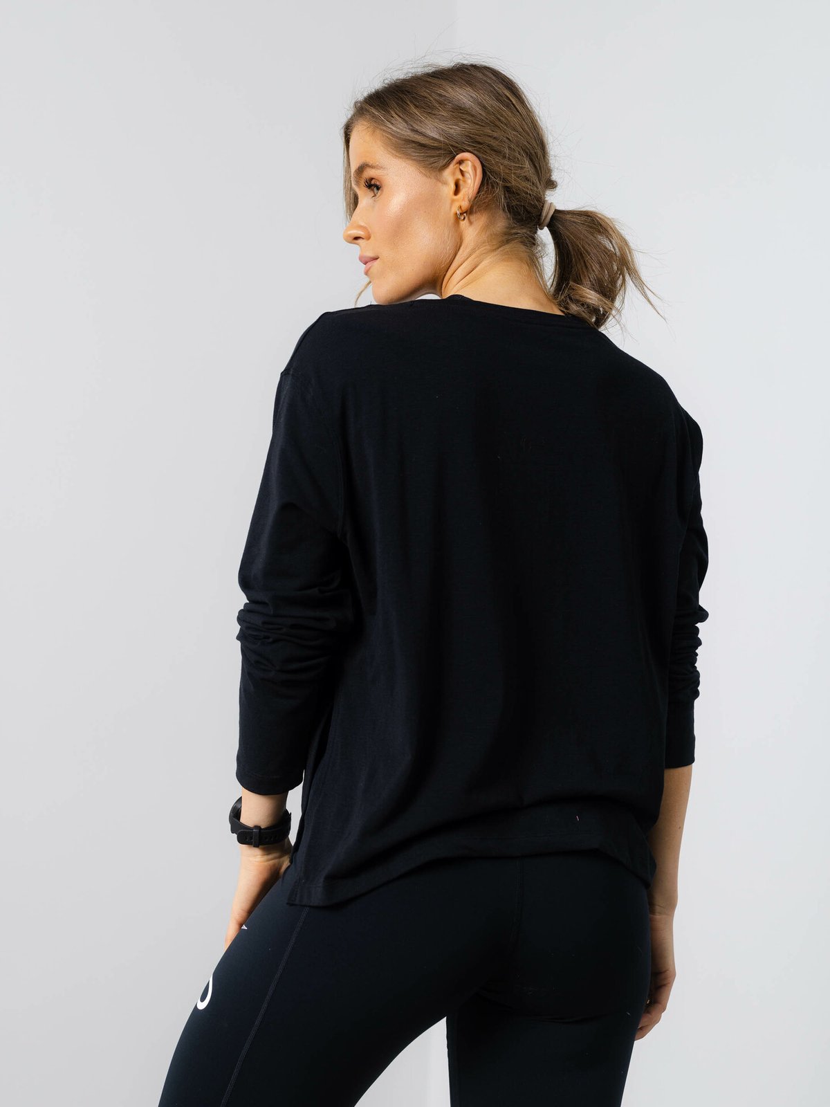 Nike Yoga Dri-Fit Long Sleeve Top Black