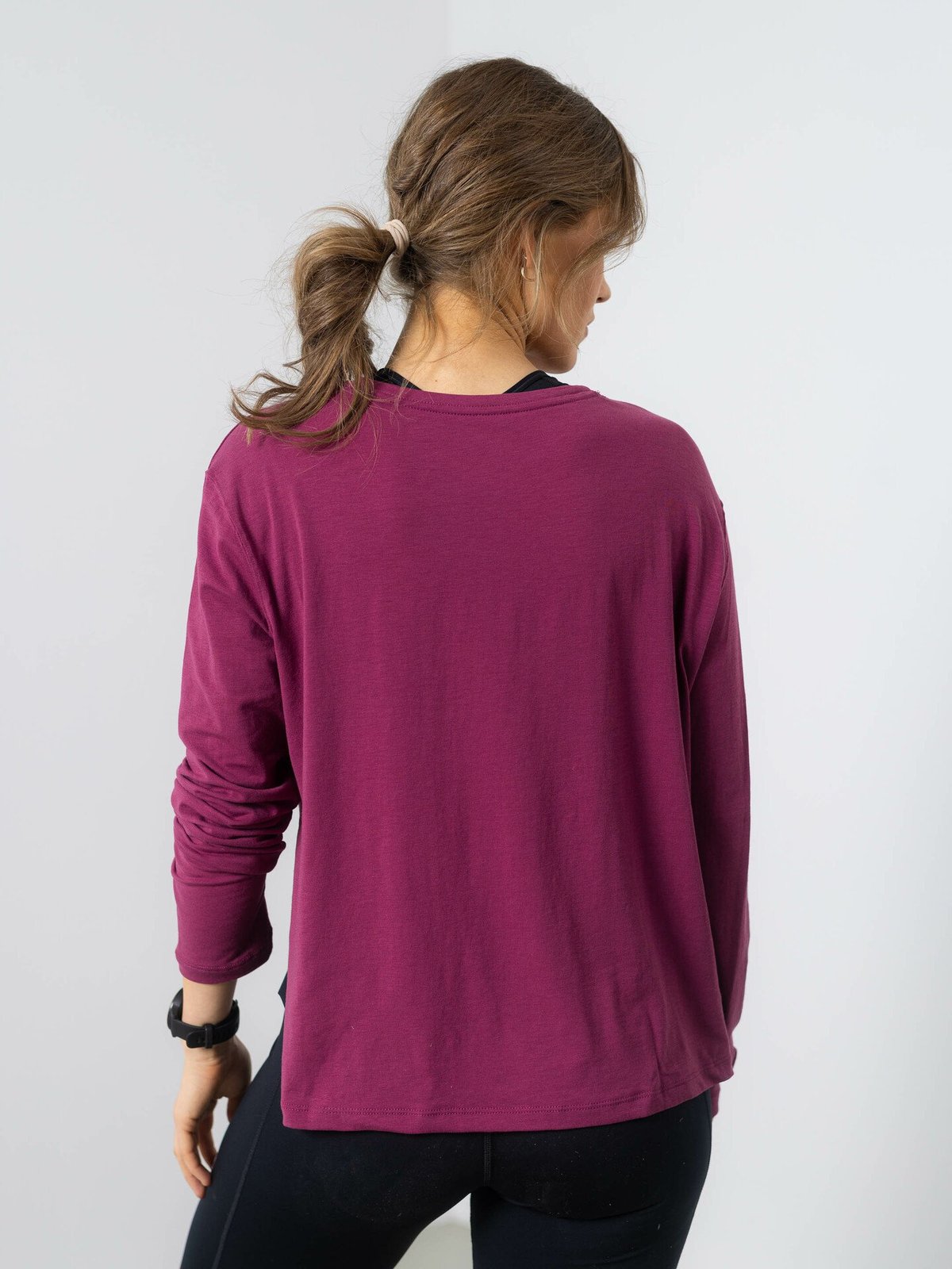 Nike Yoga Dri-Fit Long Sleeve Top Lilla