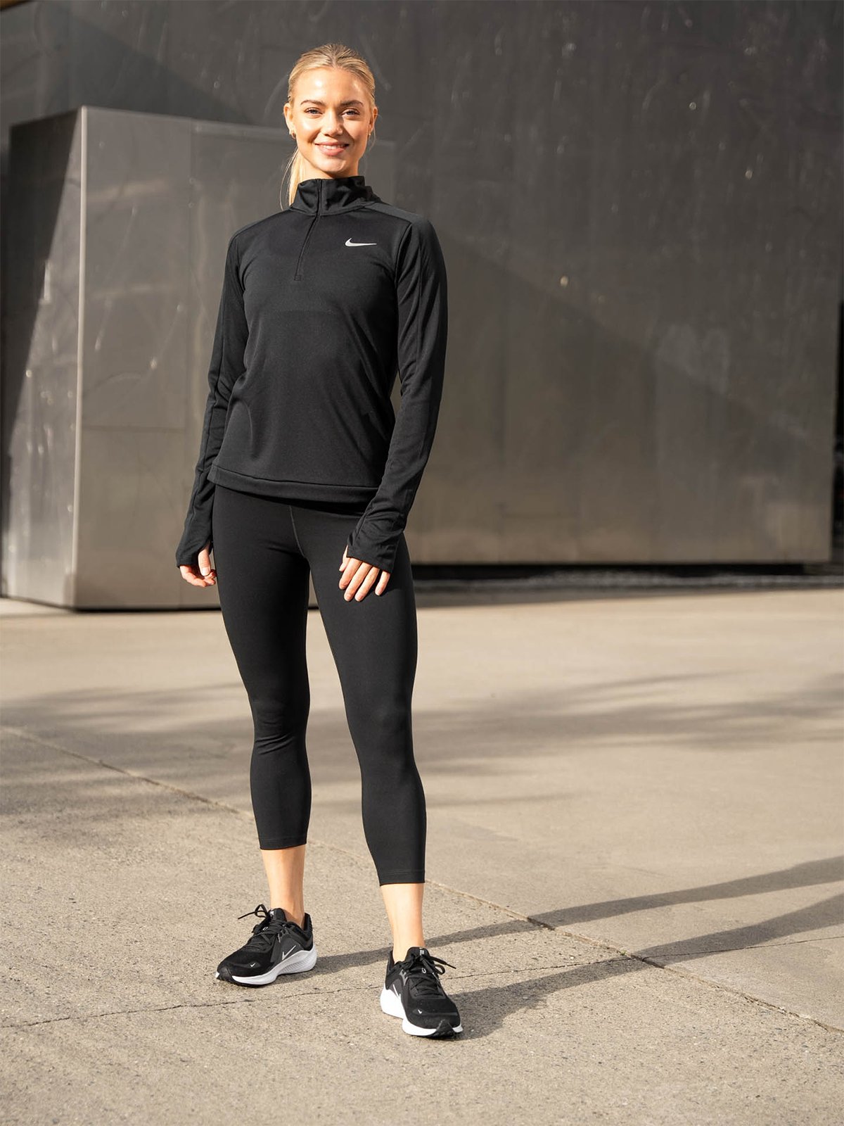 Nike One Dri-Fit High-Rise Crop Tight Black/White