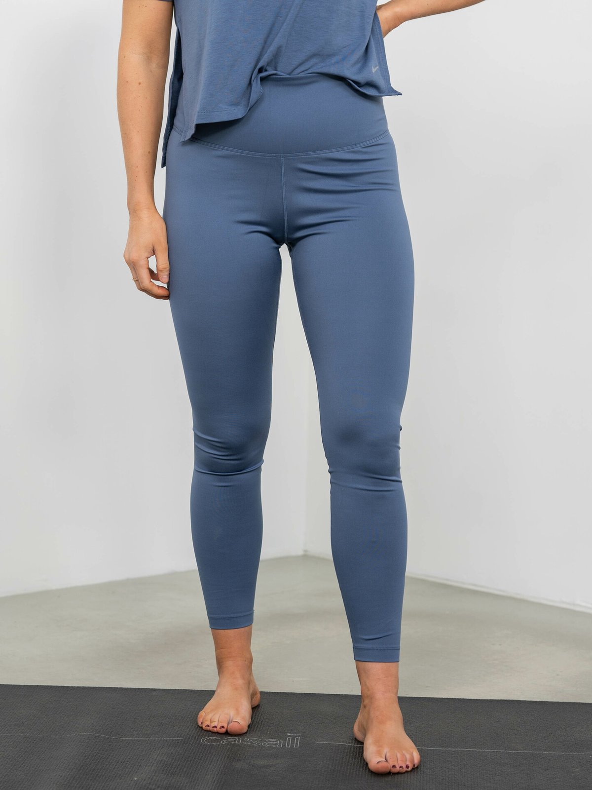 Nike One Dri-Fit High-Rise Tight Diffused Blue/White