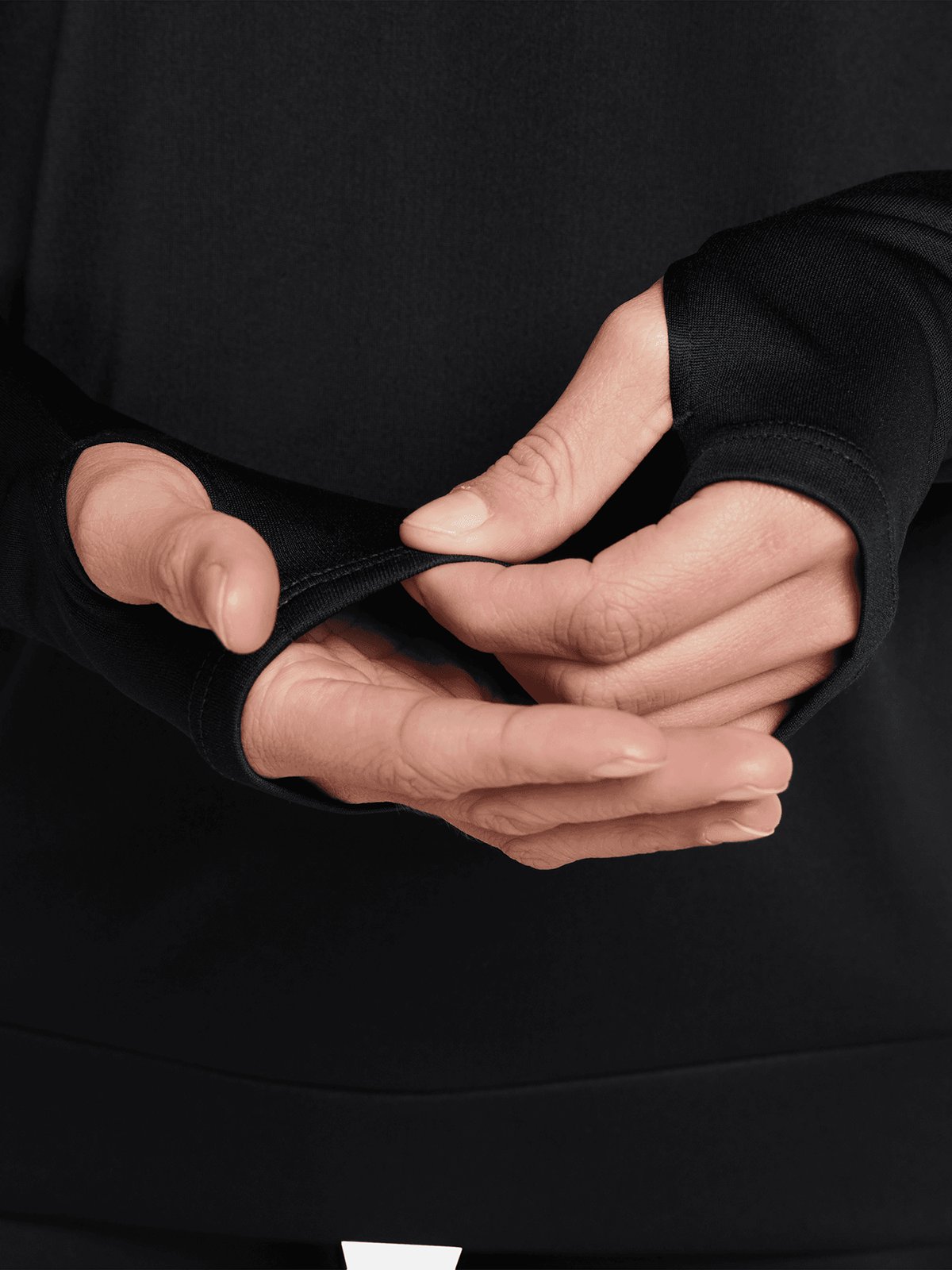 Nike Dri-Fit Swoosh Run Halfzip Svart/Hvit