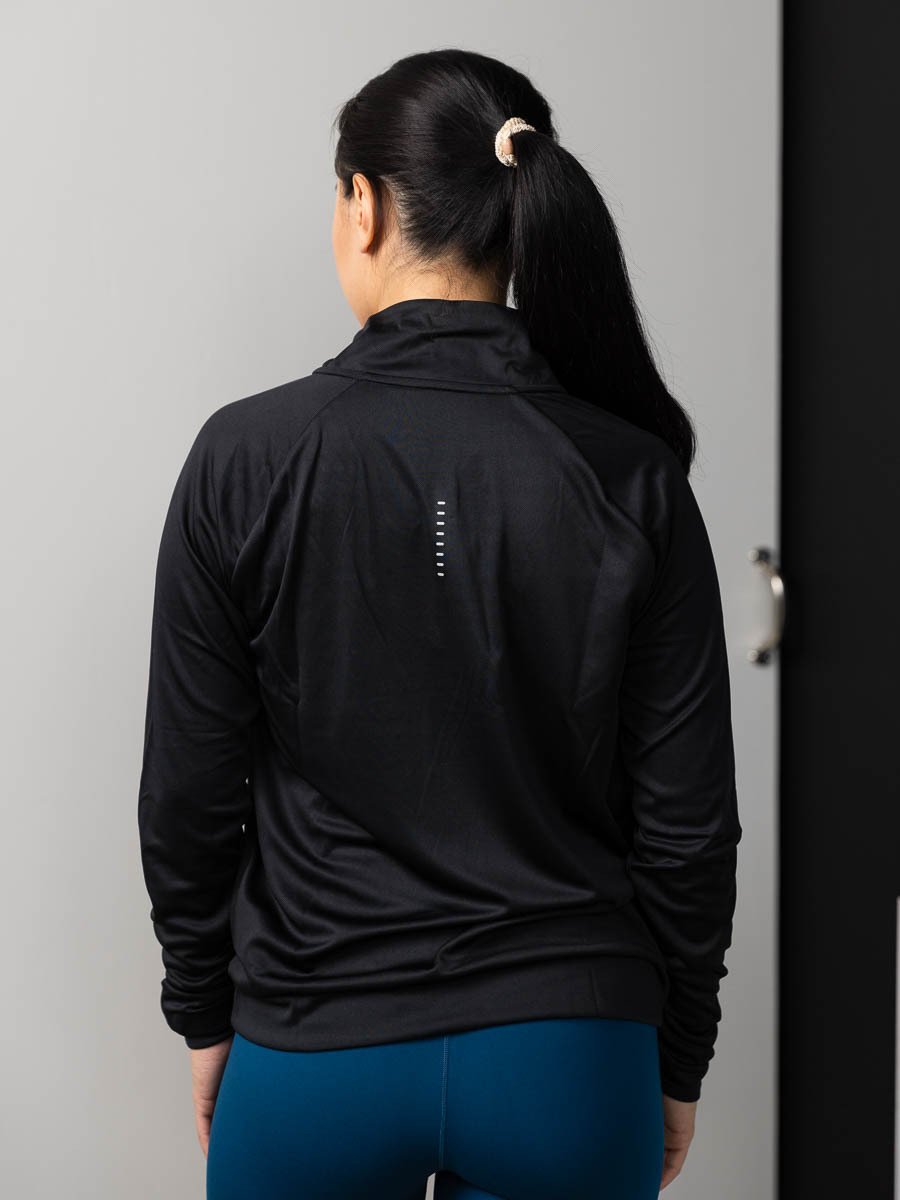 Nike Dri-Fit Swoosh Run Halfzip Svart/Hvit