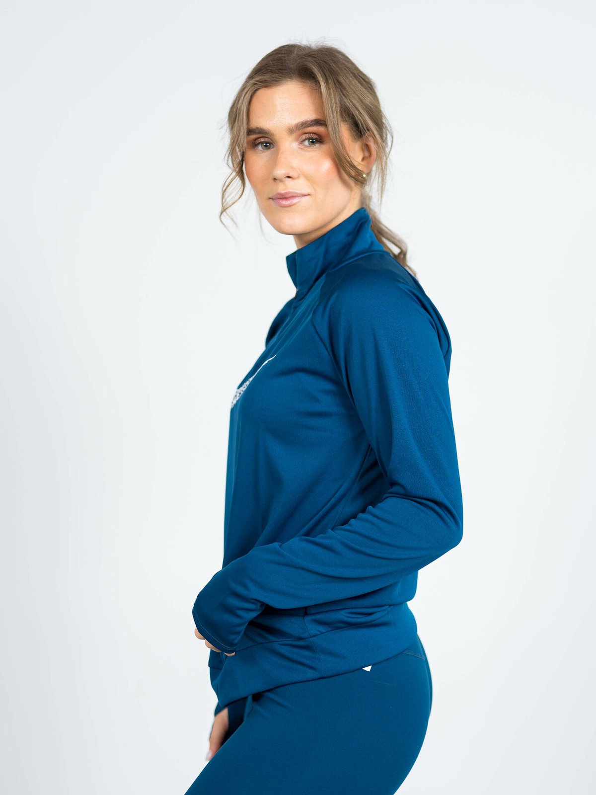 Nike Dri-Fit Swoosh Run Halfzip Valerian Blue/Reflective Silver/White