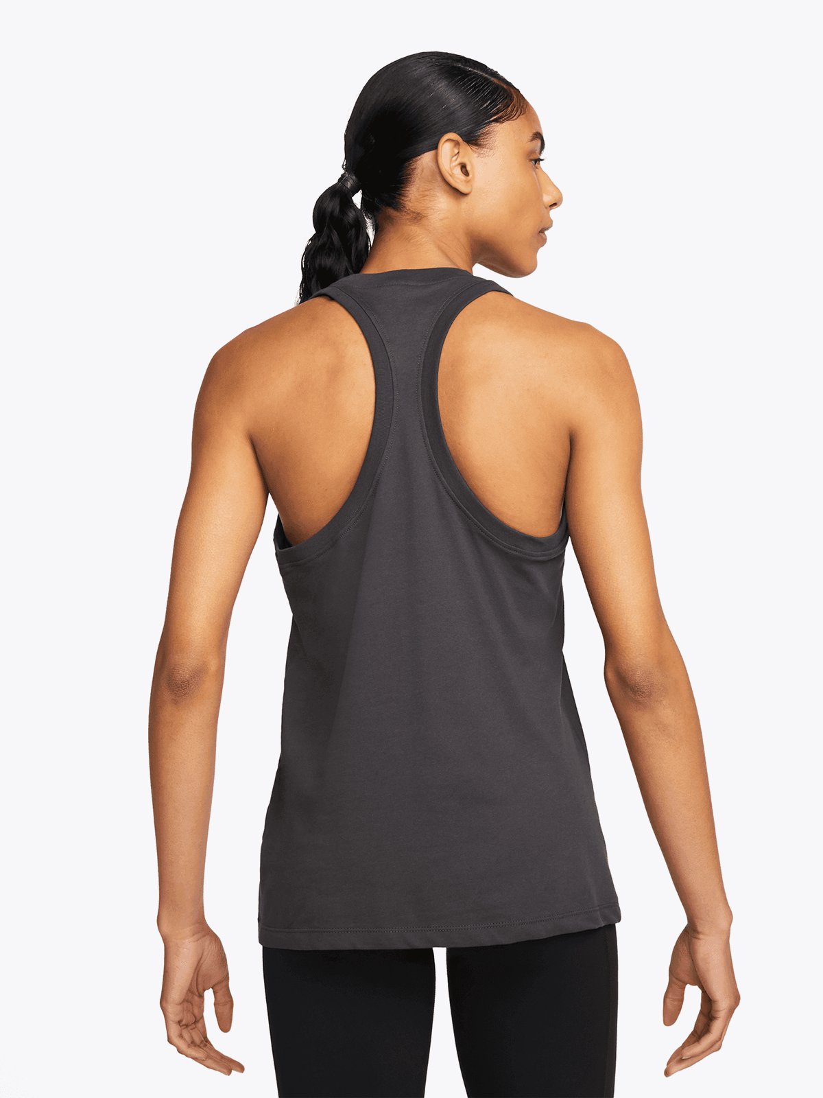 Nike One Dri-Fit Hook Tank Dark Smoke Grey