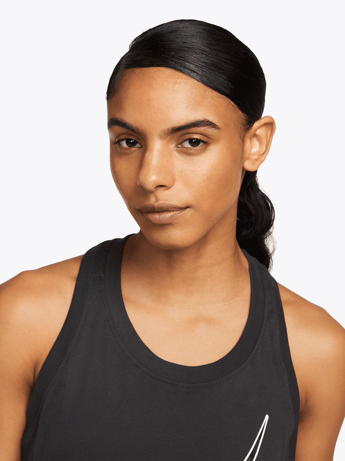 Nike One Dri-Fit Hook Tank Dark Smoke Grey