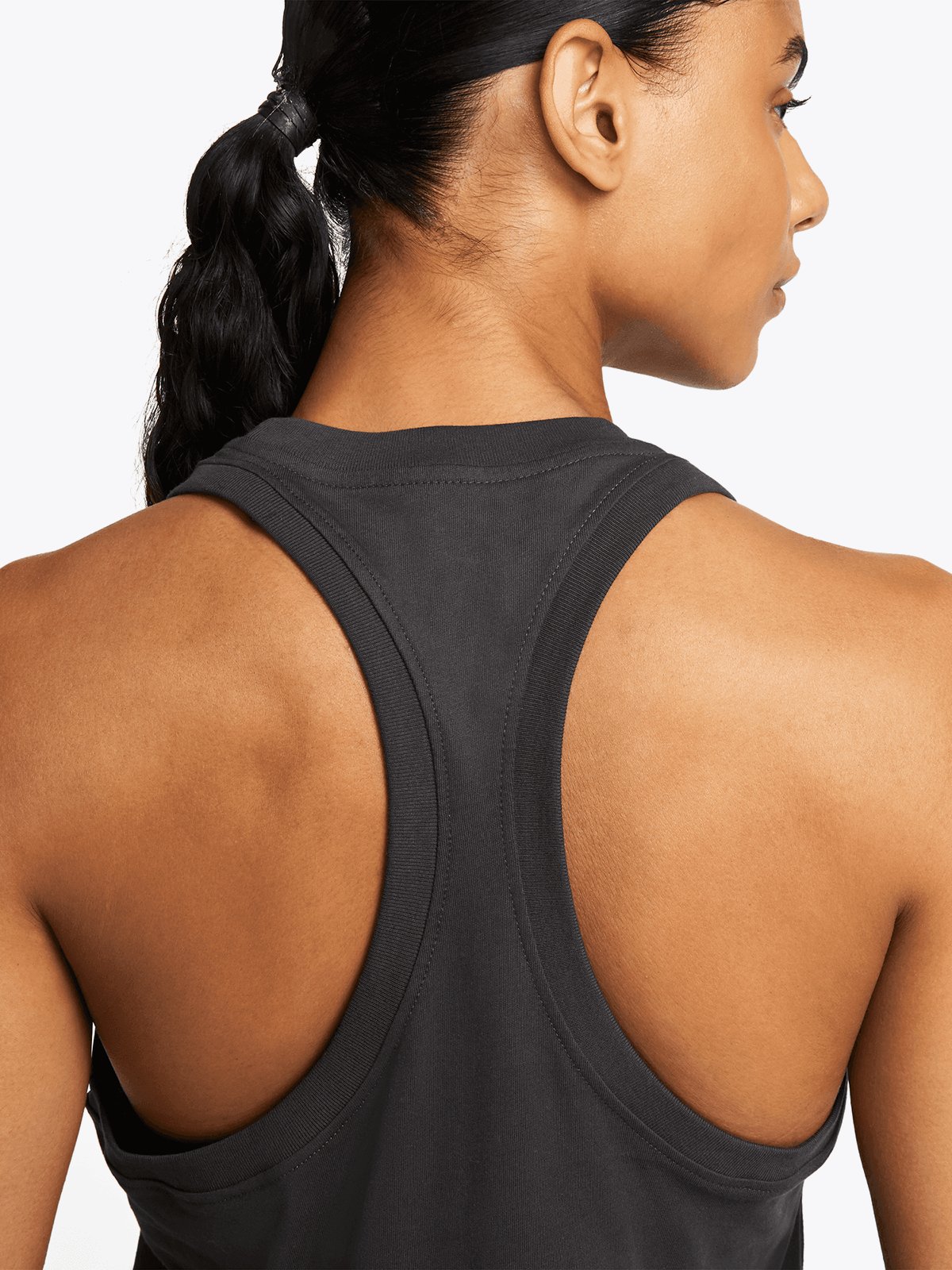 Nike One Dri-Fit Hook Tank Dark Smoke Grey