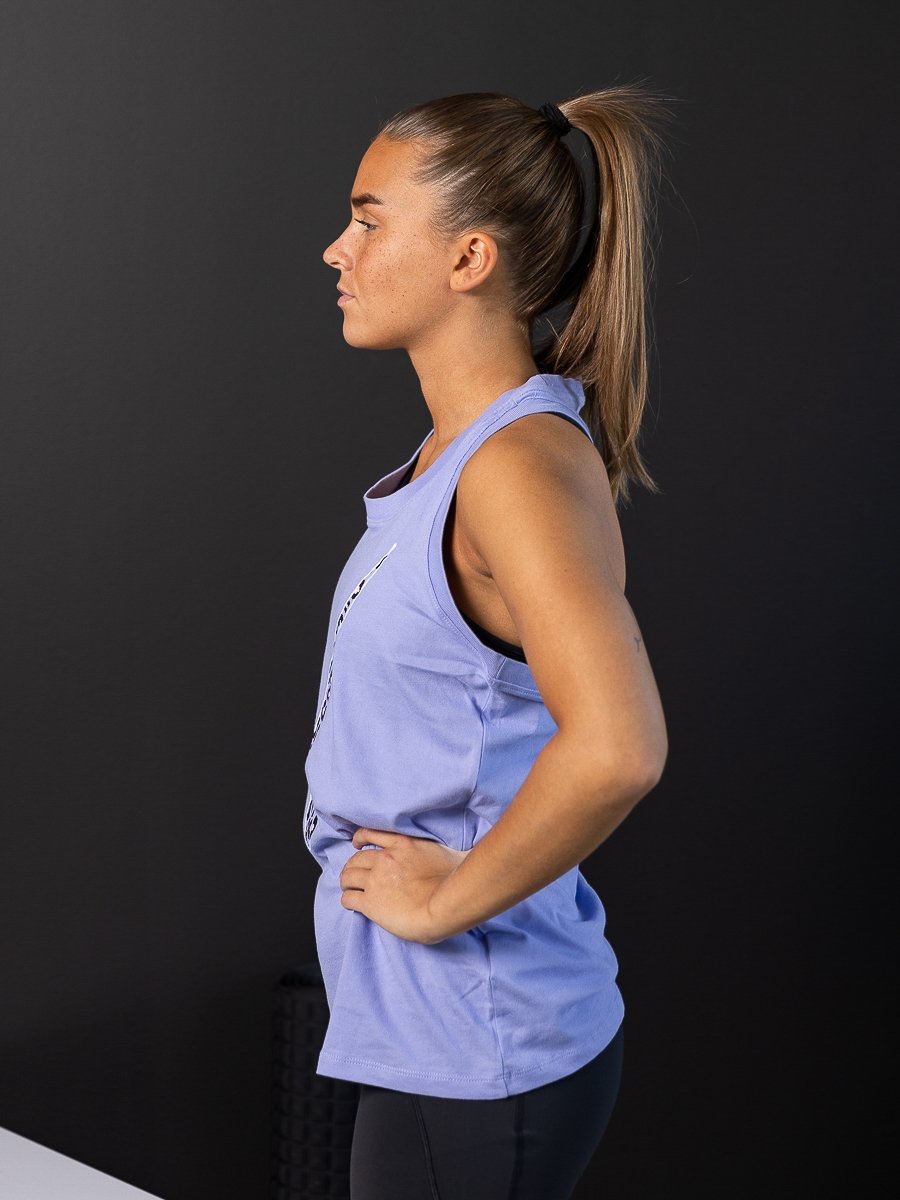 Nike One Dri-Fit Hook Tank Light Thistle