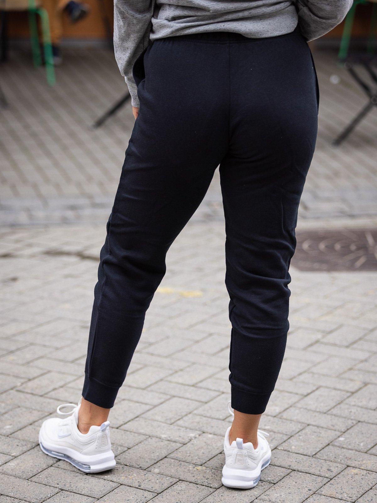 Nike Club Fleece Std Pant Svart/Hvit