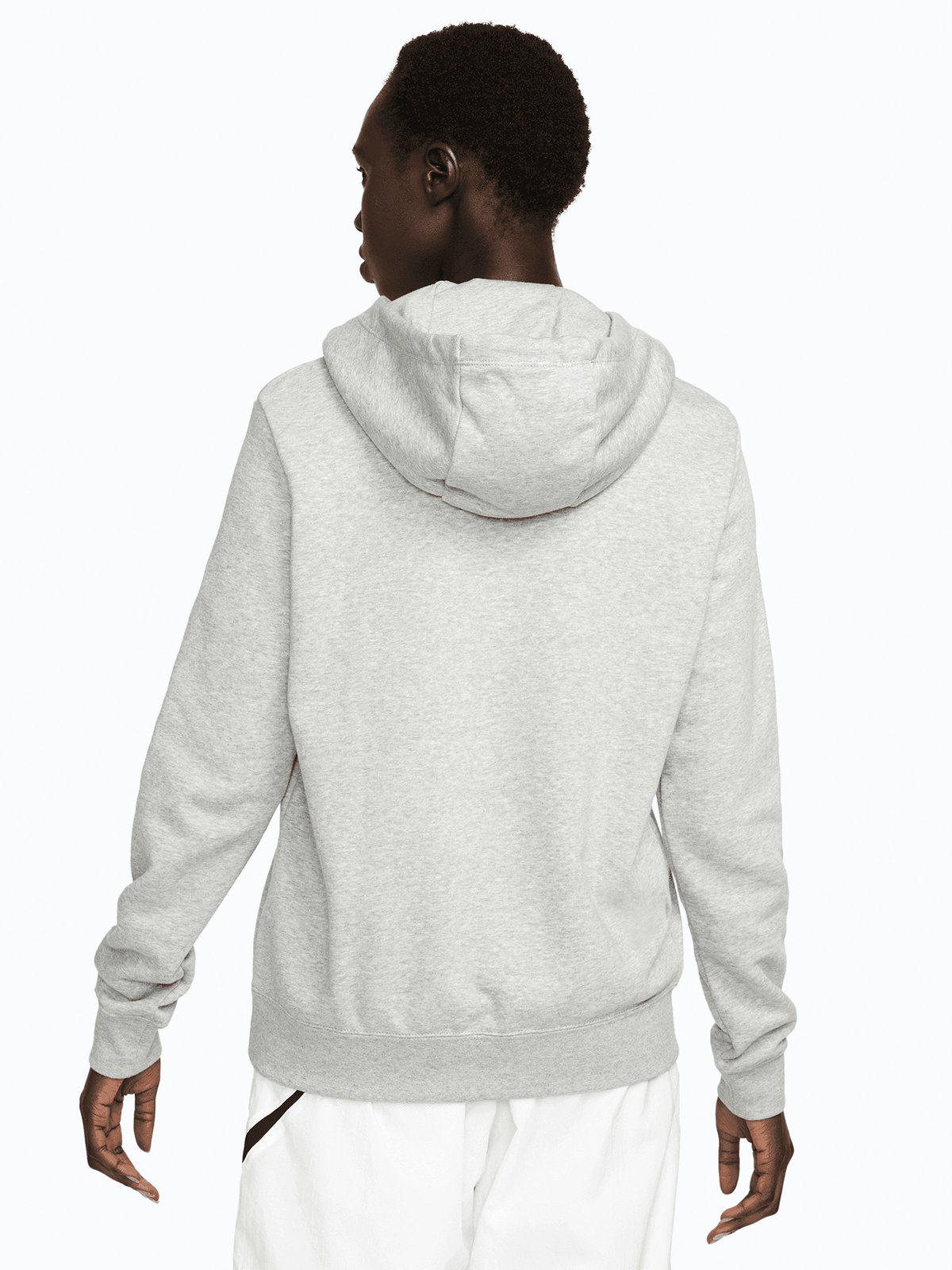 Nike Club Fleece FNL Hoodie Dark Grey Heather/White