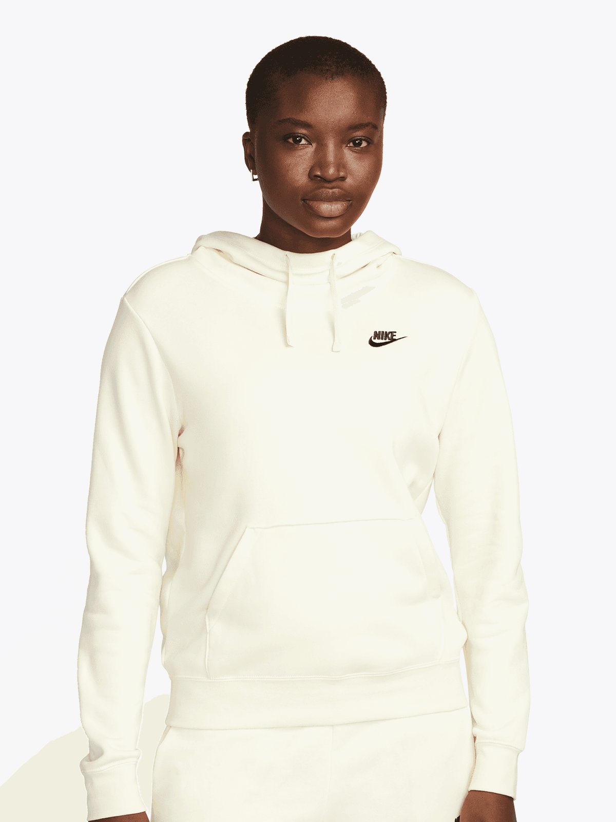 Nike Club Fleece FNL Hoodie Hvit