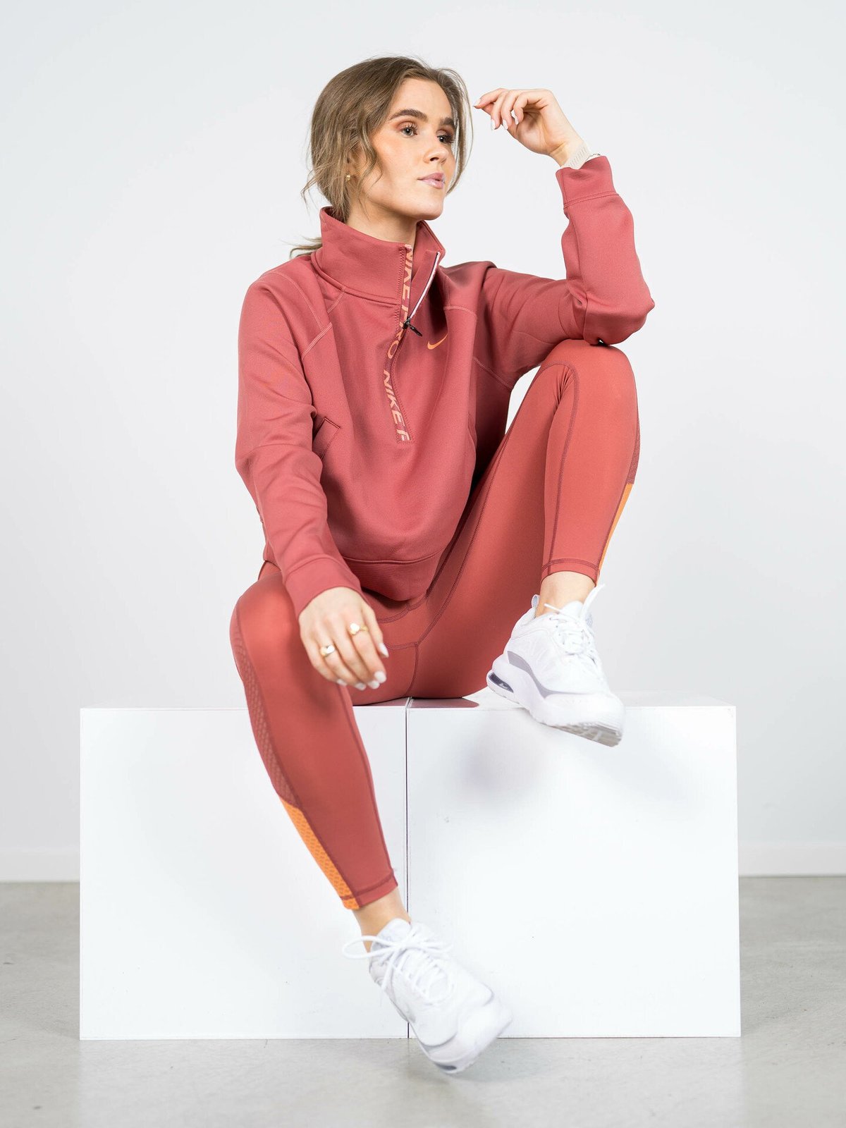 Nike Dri-Fit Haze Top Femme Red