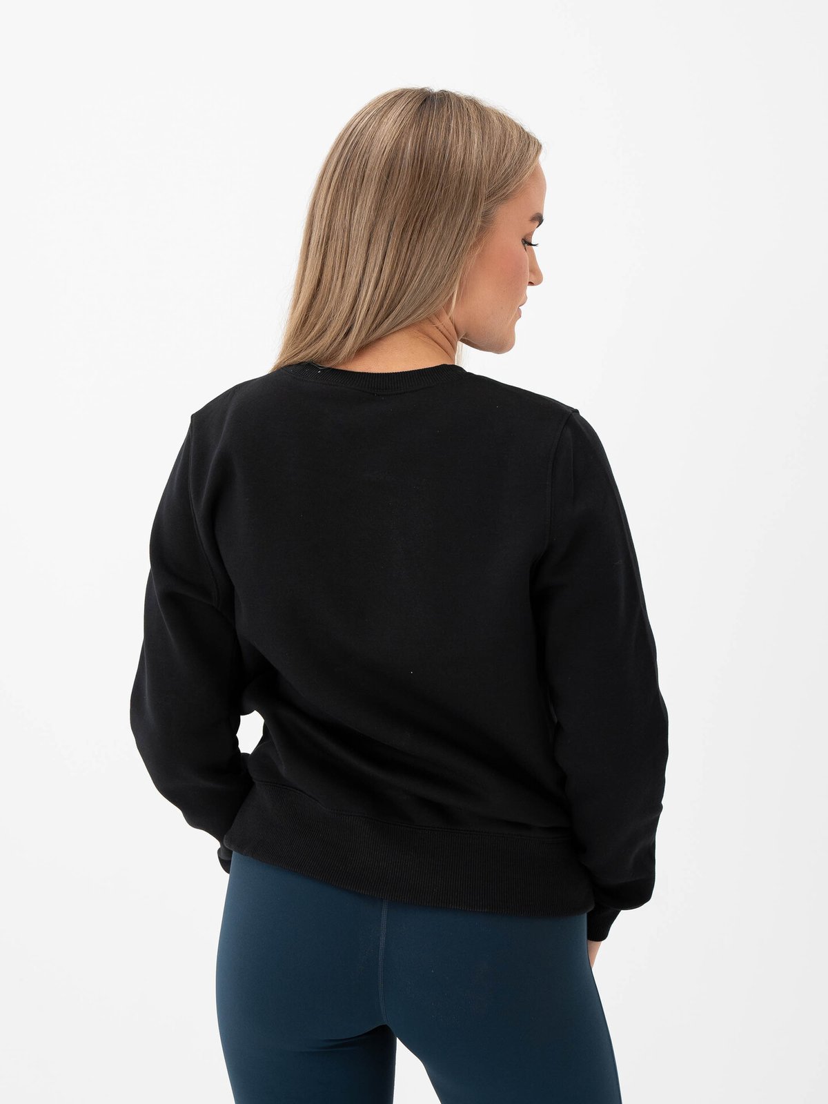 Nike Pheonix Fleece Standard Crew Svart/Sail