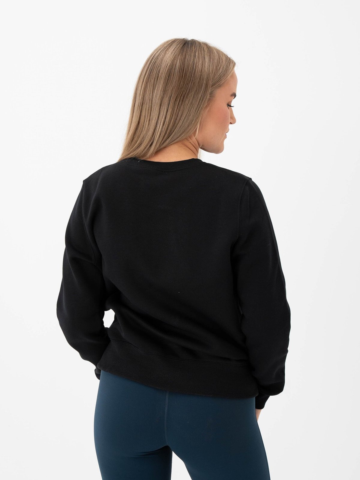 Nike Pheonix Fleece Standard Crew Svart/Sail