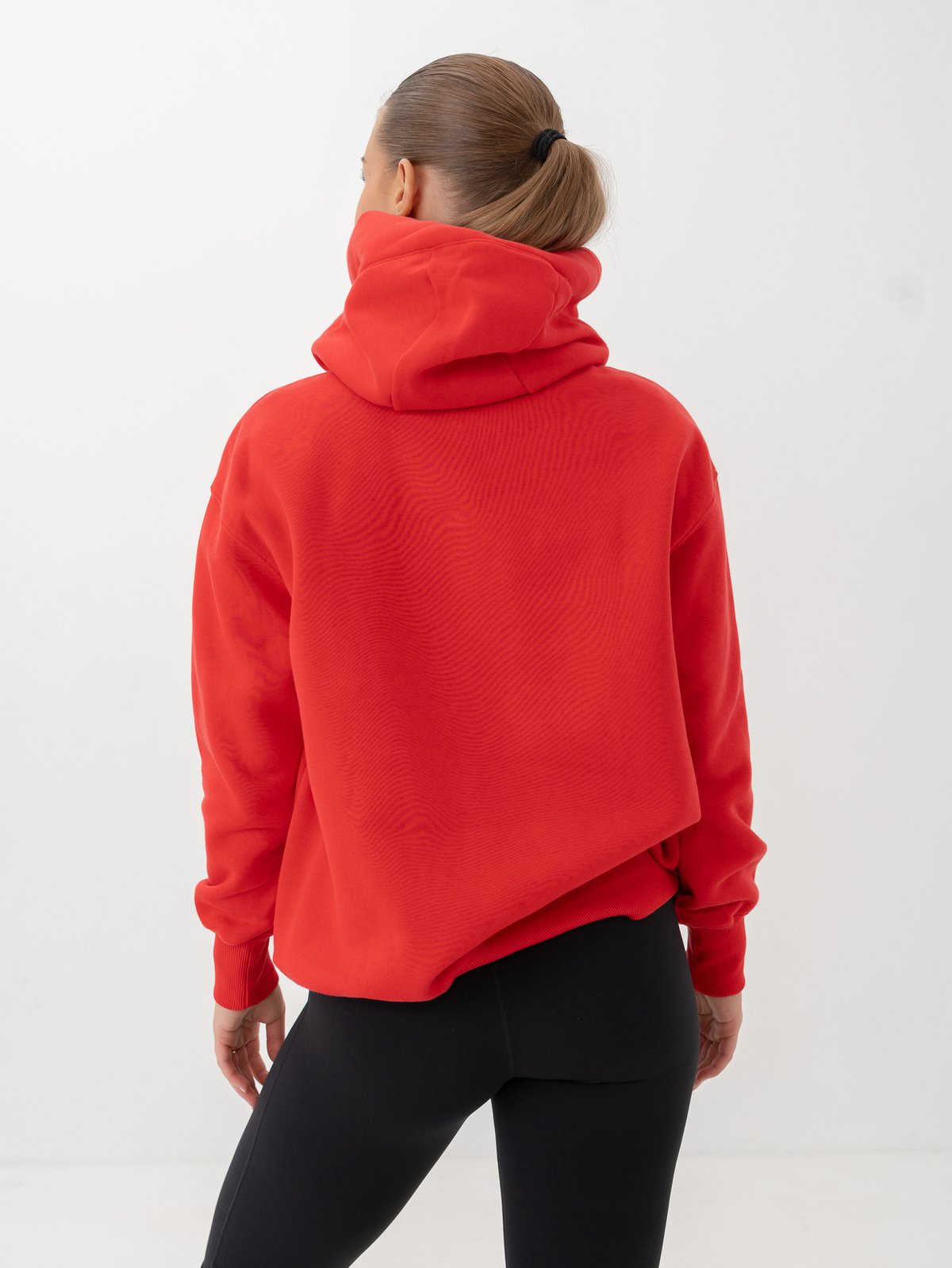 Nike Pheonix Fleece Over-Sized Pullover Hoodie University Red / Sail