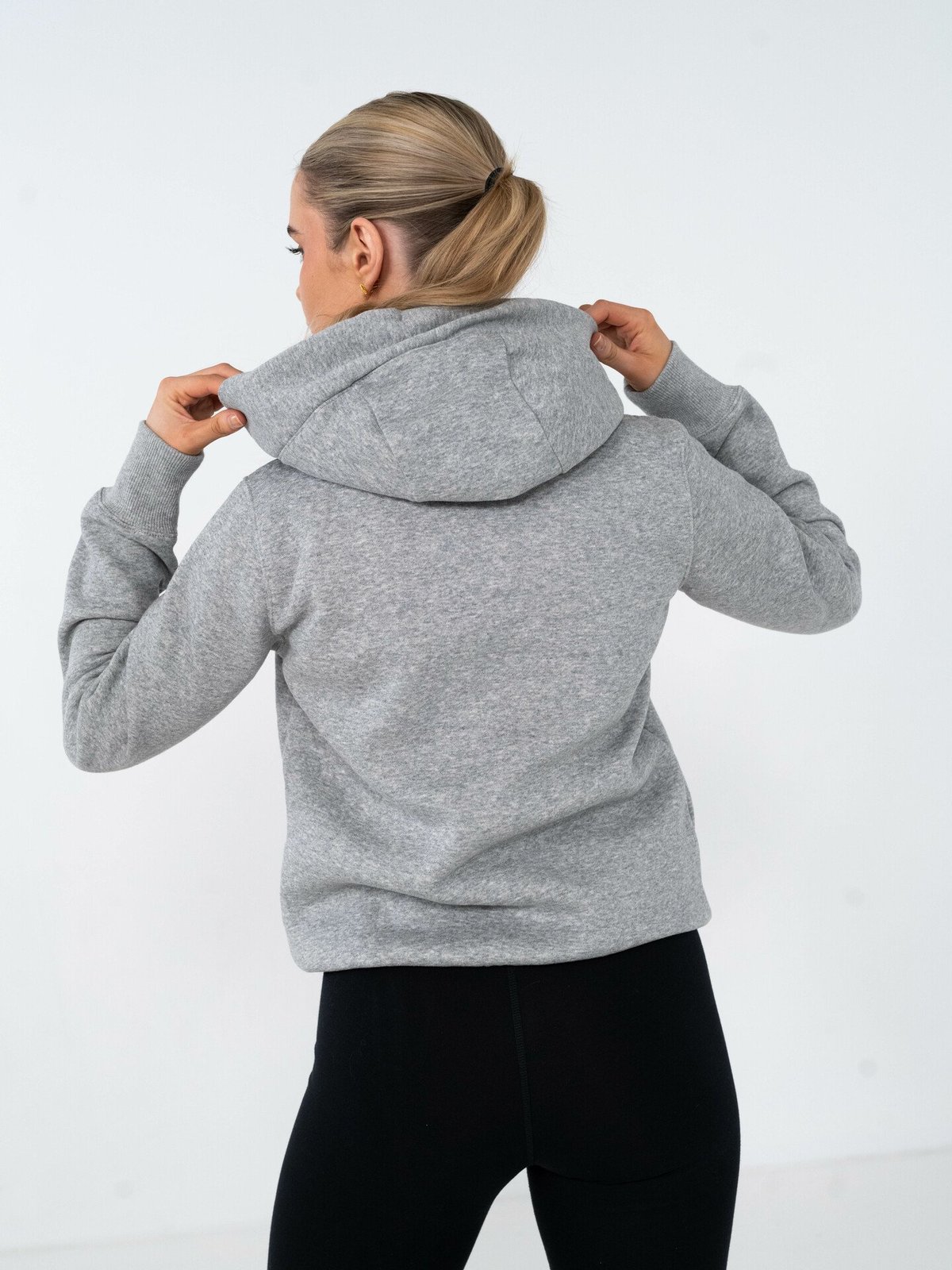 Nike Pheonix Fleece Std Hoodie Grey Heather / Sail