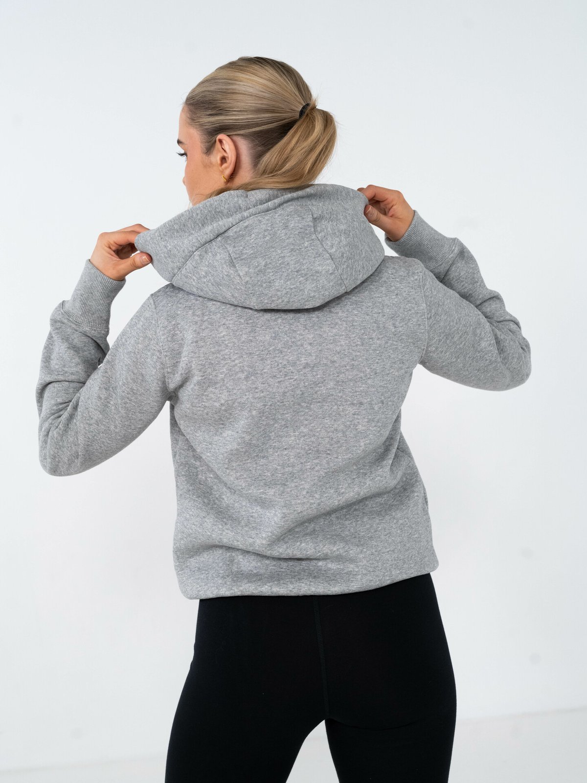 Nike Pheonix Fleece Std Hoodie Grey Heather / Sail