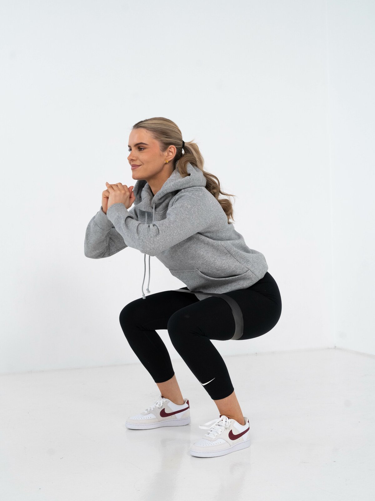 Nike Pheonix Fleece Std Hoodie Grey Heather / Sail