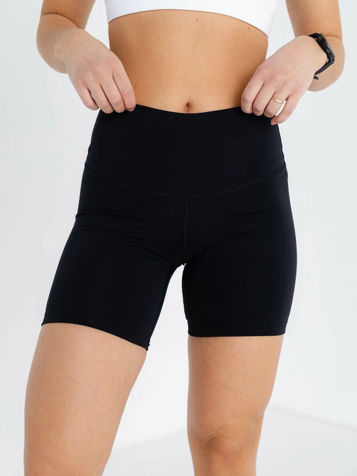 Nike Yoga Dri-Fit High-Rise 7In Shorts Black / Iron Grey