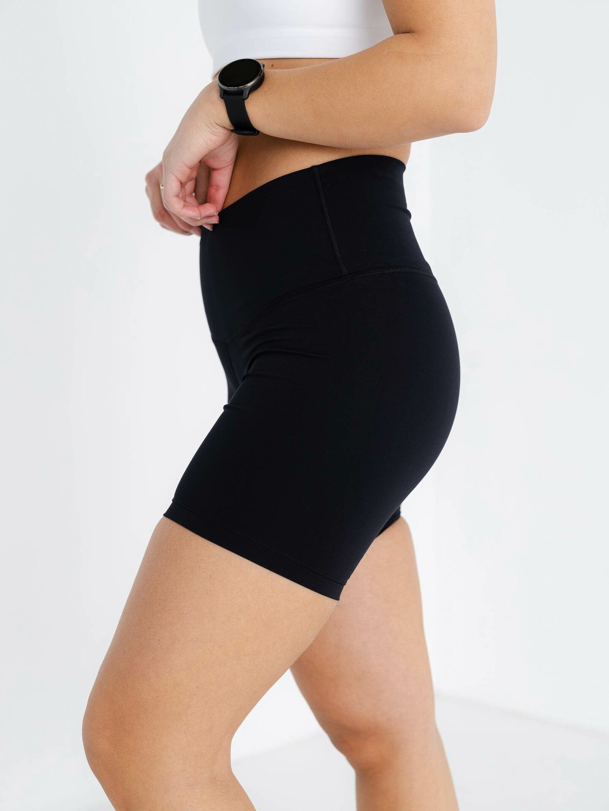 Nike Yoga Dri-Fit High-Rise 7In Shorts Black / Iron Grey