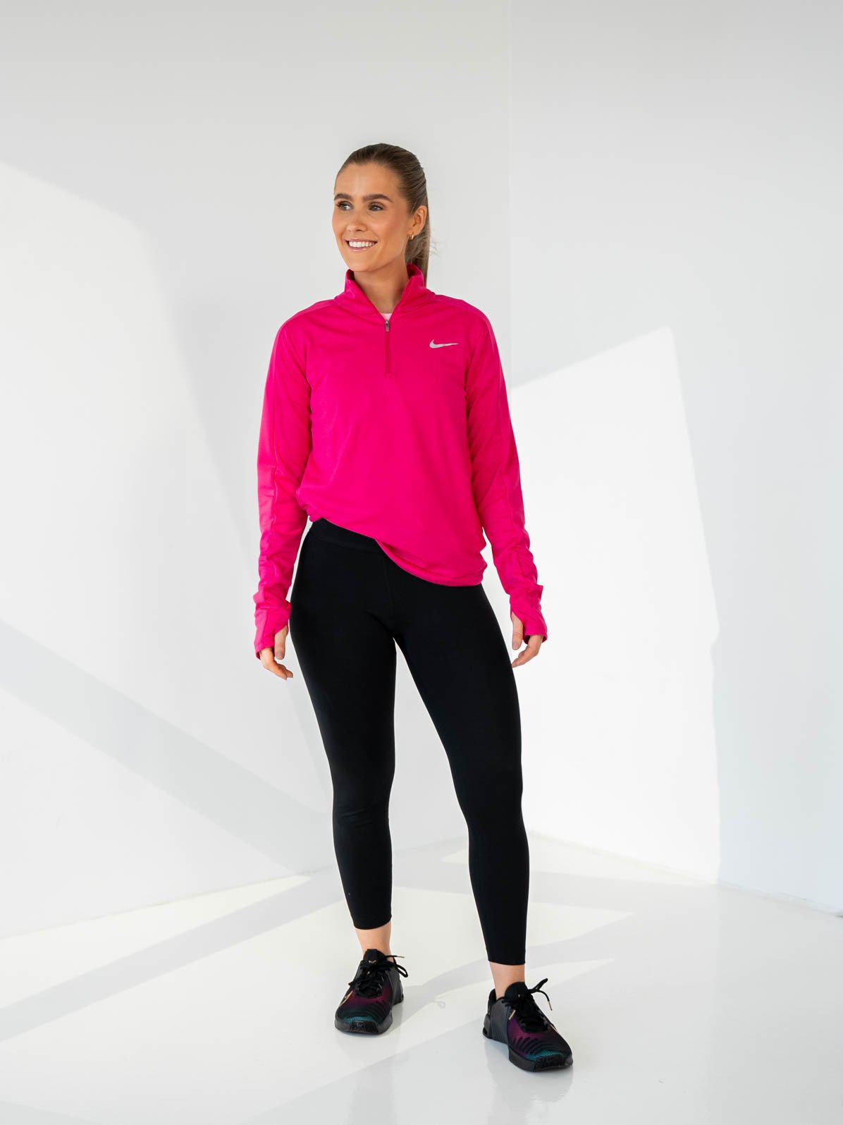 Nike Dri-Fit Pacer Half-Zip Fireberry