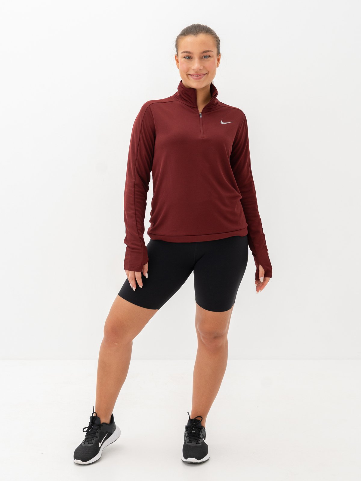 Nike Dri-Fit Pacer Half-Zip Dark Team Red / Reflective Silver