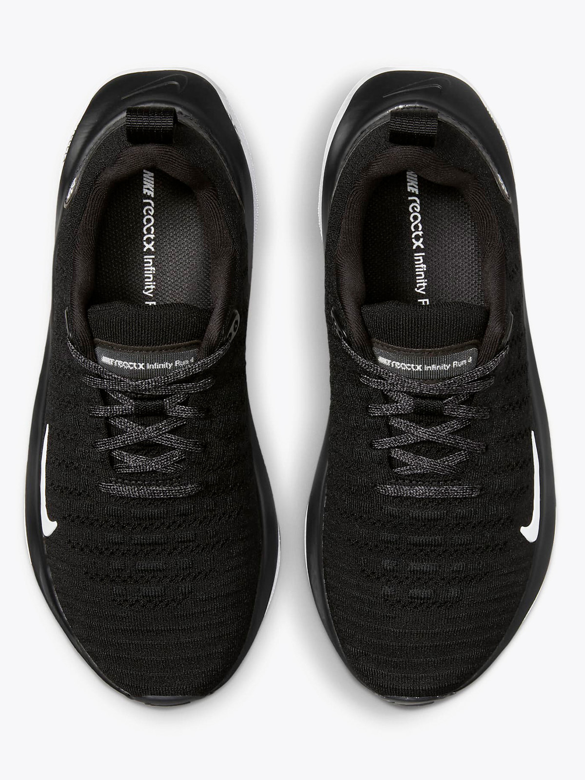 Nike React Infinity Run Flyknit 4 Svart/Dark Grey/Hvit