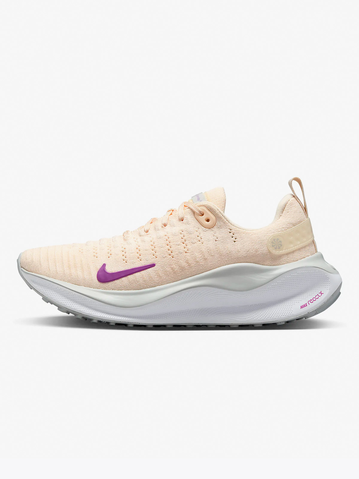 Nike React Infinity Run Flyknit 4 Guava Ice/Photon Dust/Hvit/Vivid Purple