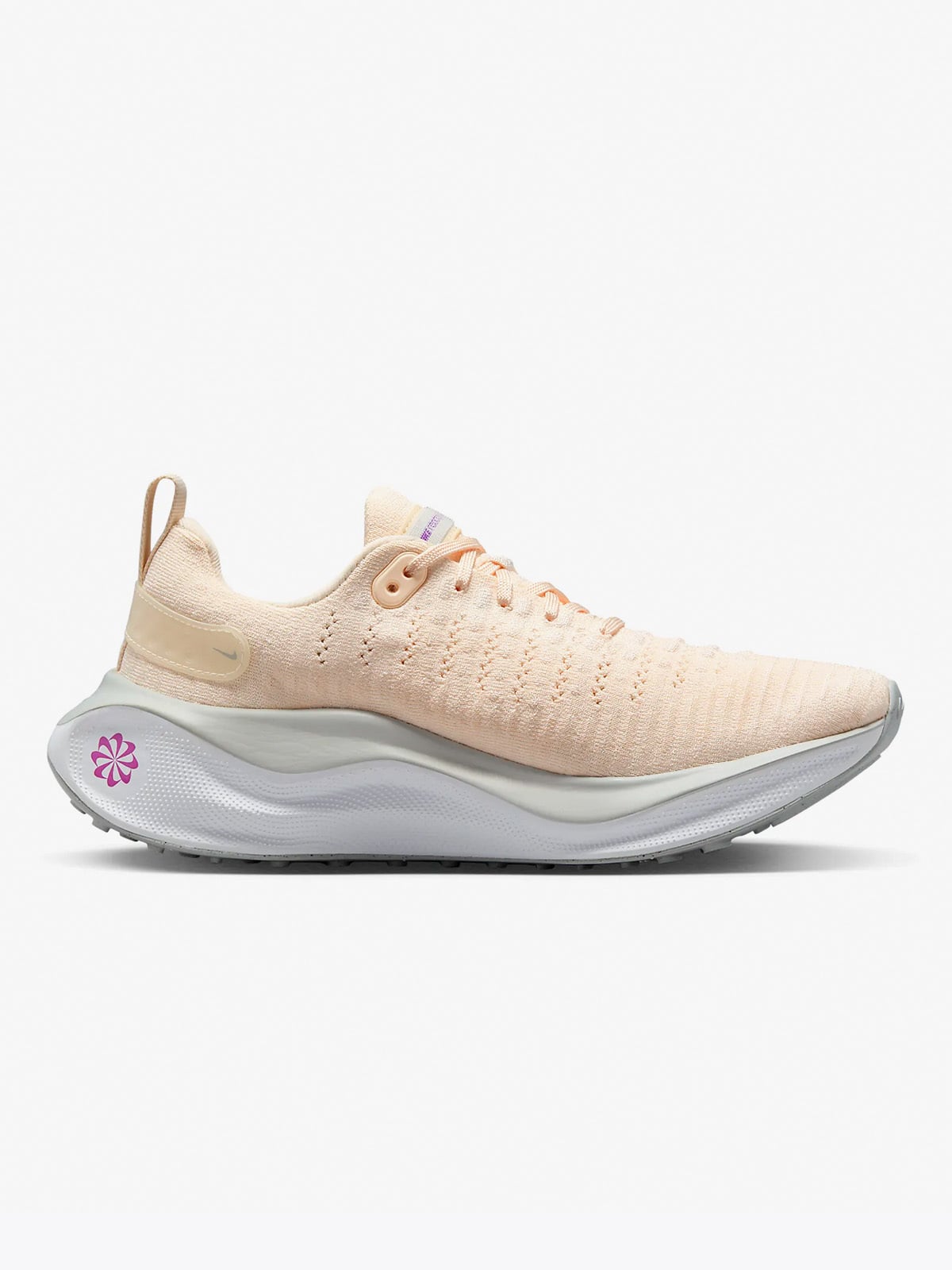 Nike React Infinity Run Flyknit 4 Guava Ice/Photon Dust/Hvit/Vivid Purple