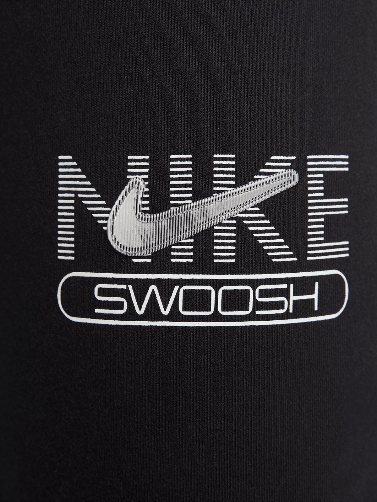 Nike Swoosh Sportswear Fleece Jogger Black/White