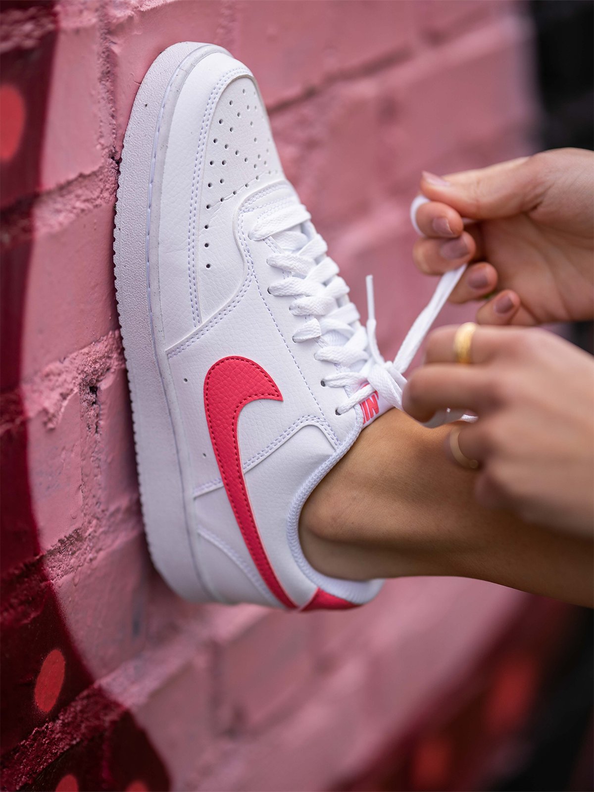 Nike Court Vision Low White / Volt / Black / Sea Coral