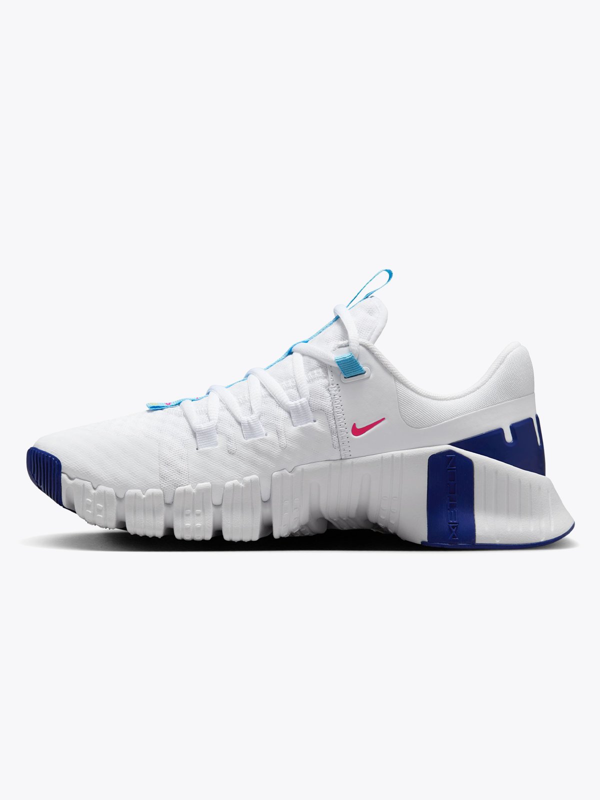 Nike Free Metcon 5 White / Aquarius Blue-Fierce Pink