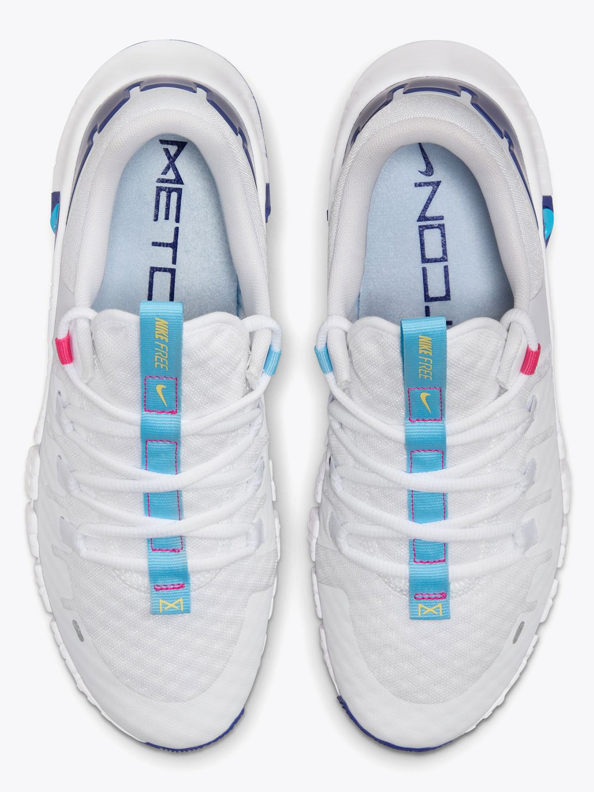 Nike Free Metcon 5 White / Aquarius Blue-Fierce Pink